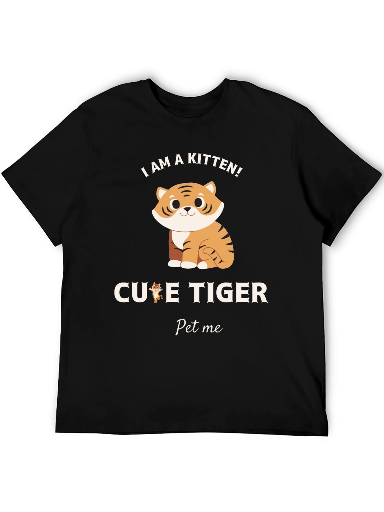 Cute Kitten Tiger Graphic Tee - Pet Me!