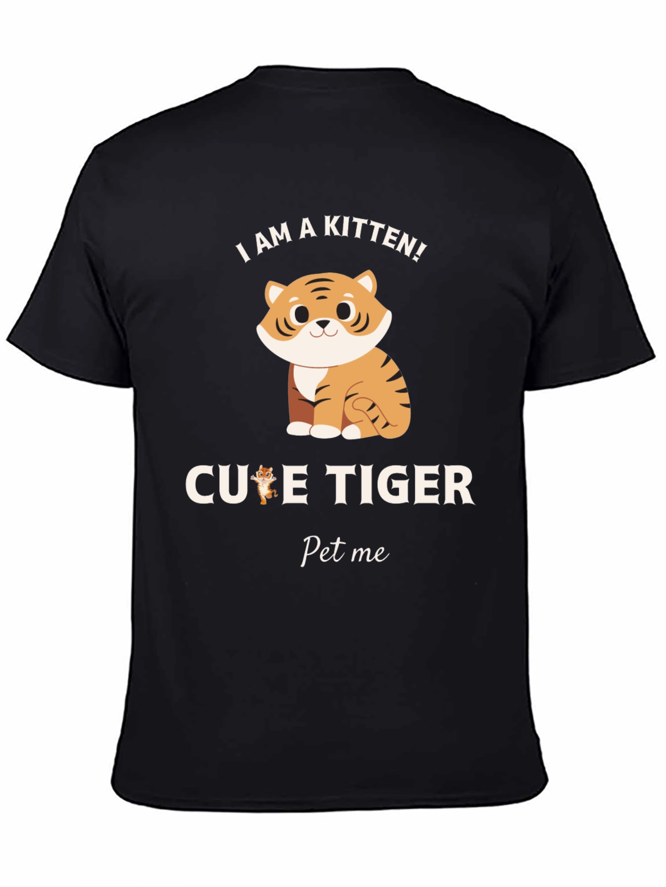 Cute Kitten Tiger Graphic Tee - Pet Me!