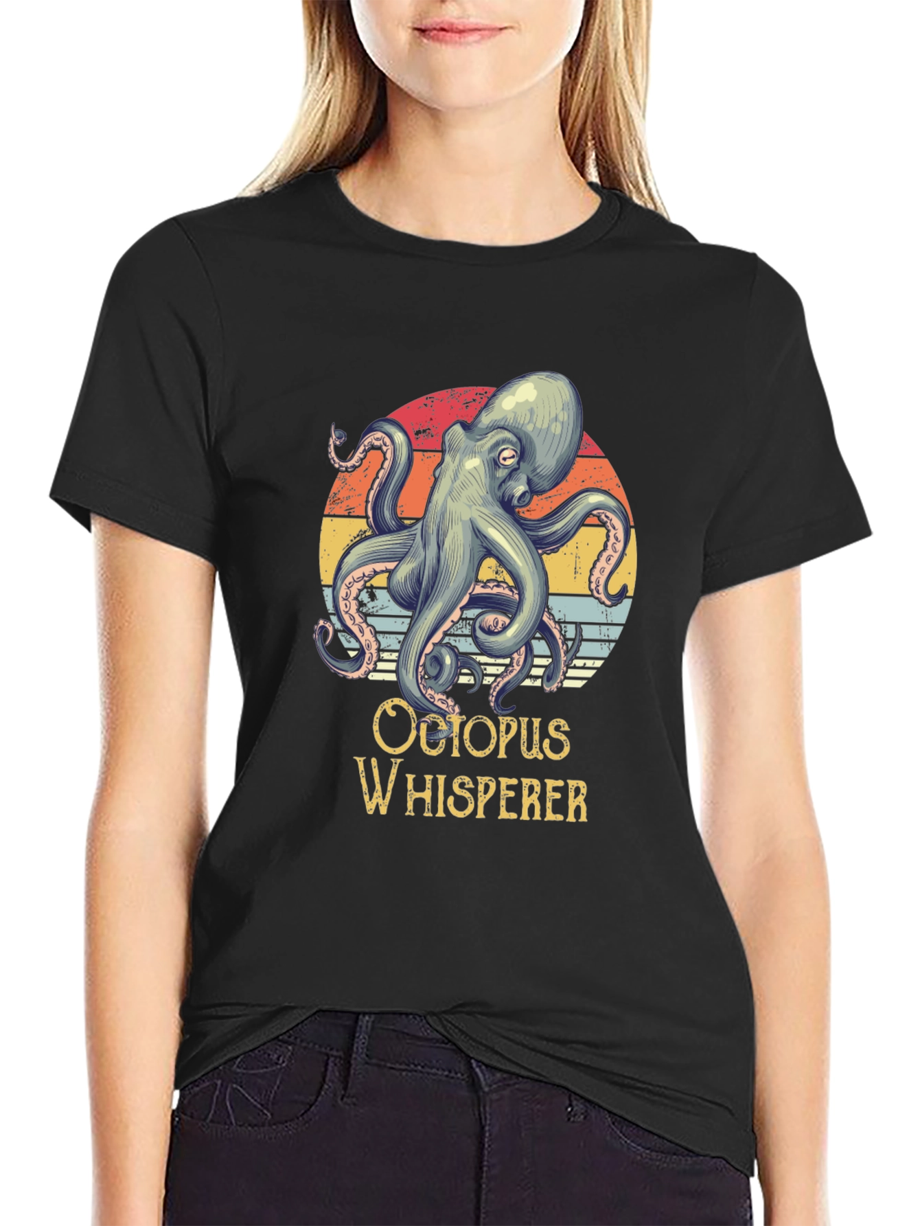Octopus Whisperer Graphic Tee - Retro Design