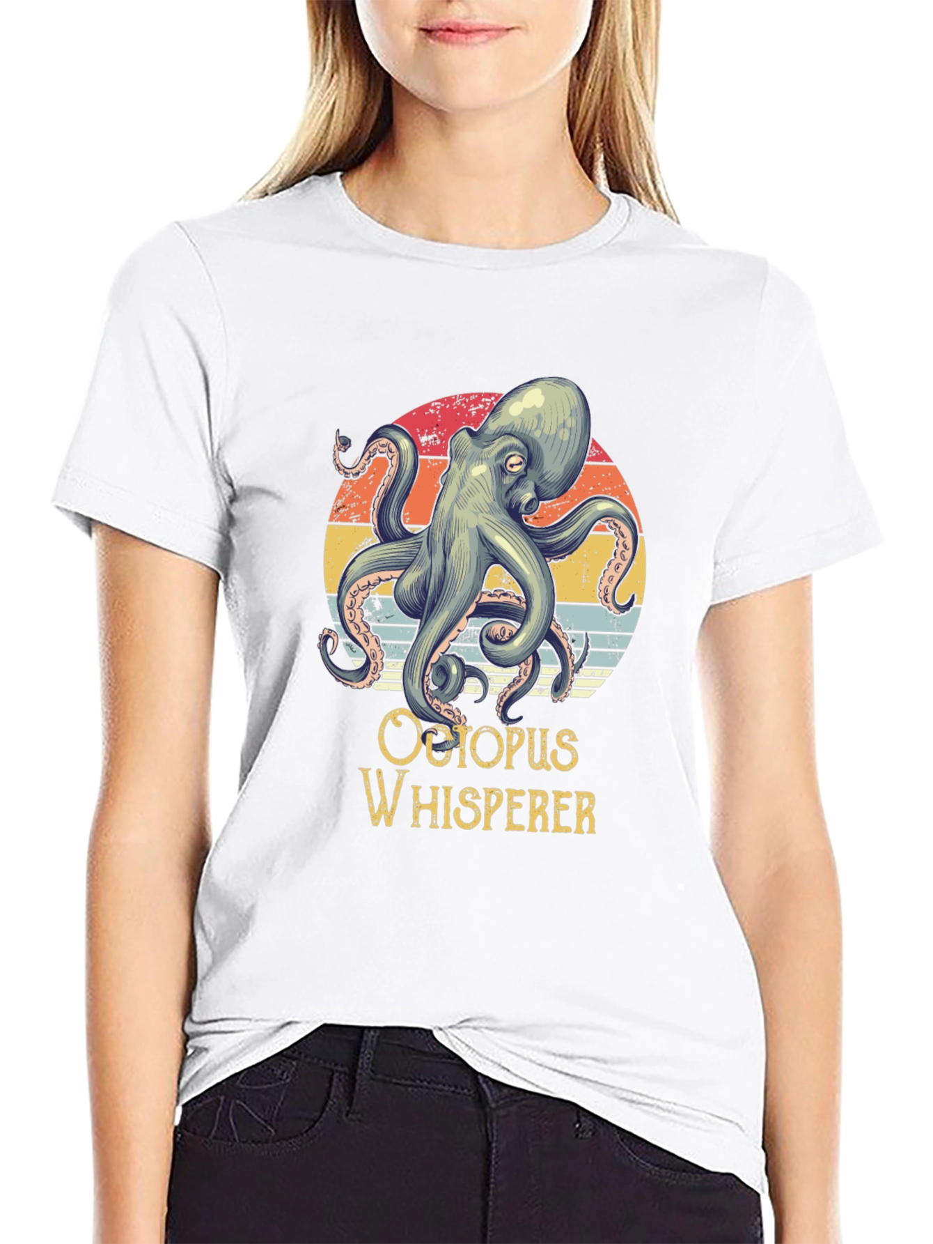 Octopus Whisperer Graphic Tee - Retro Design