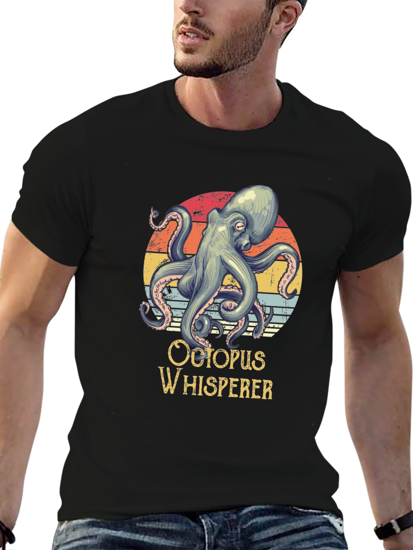 Octopus Whisperer Graphic Tee - Retro Design