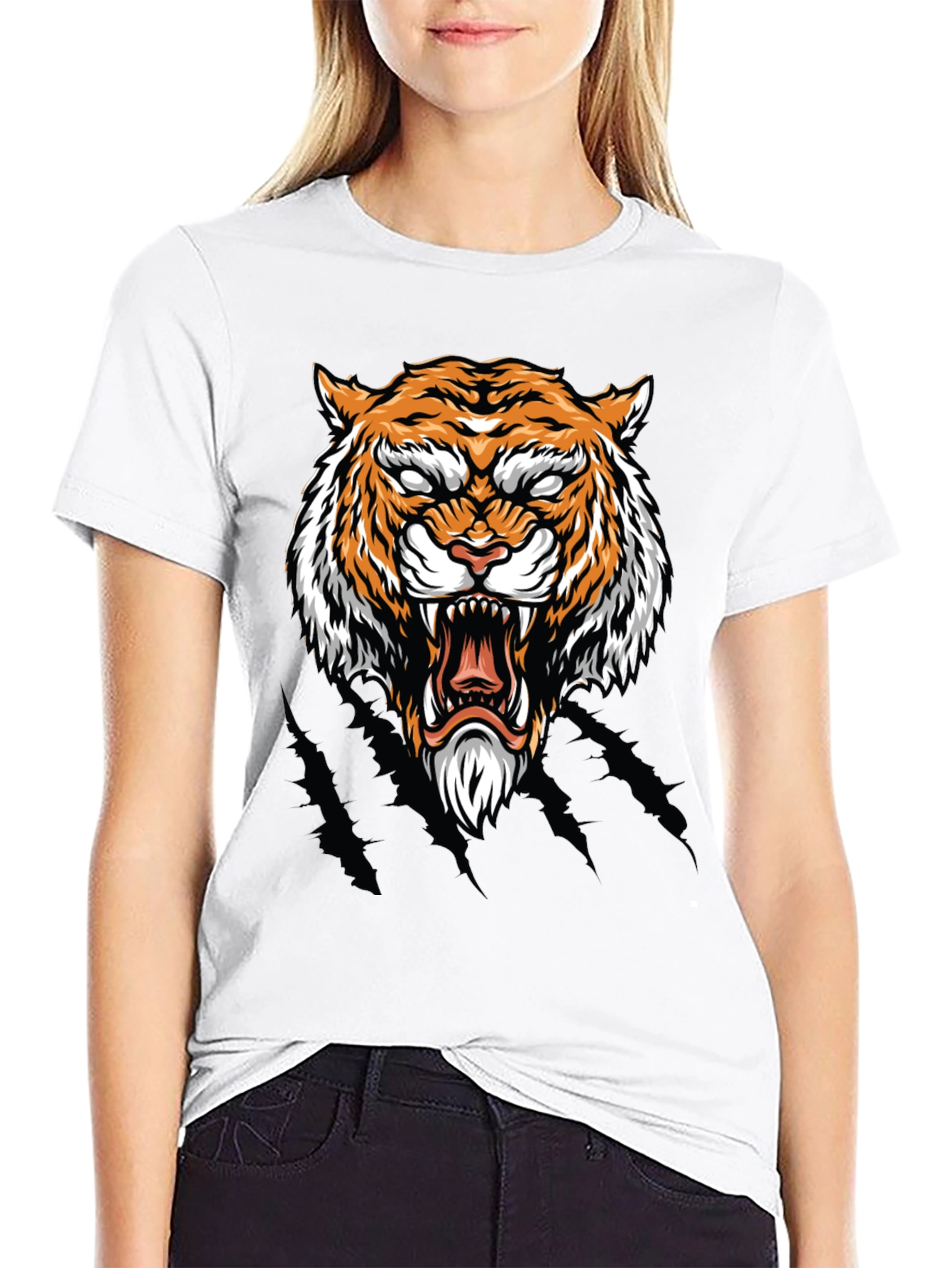 Roaring Tiger Graphic Tee - Cool Animal Design