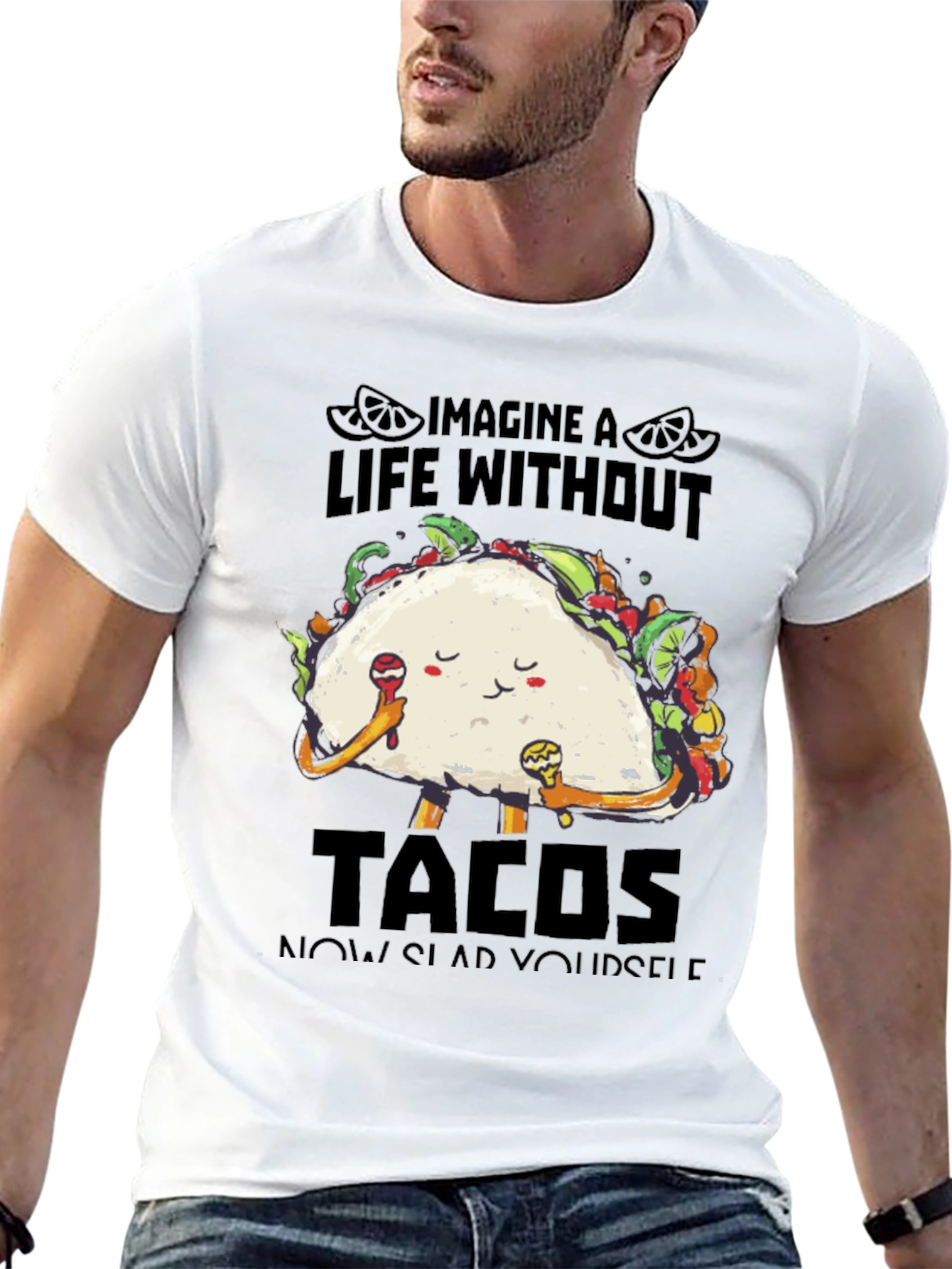 Imagine Life Without Tacos Graphic Tee