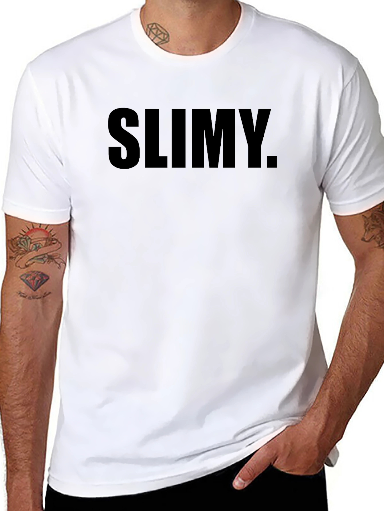 SLIMY. Black Graphic Tee