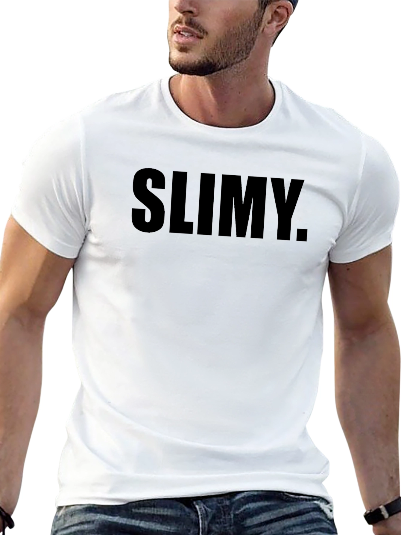 SLIMY. Black Graphic Tee