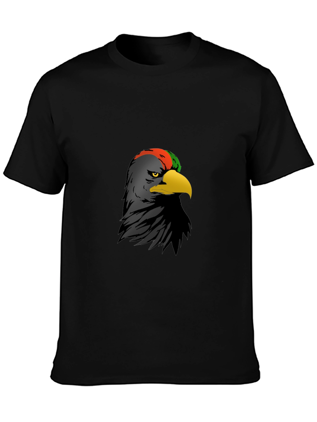 Black Tee with Eagle Graphic