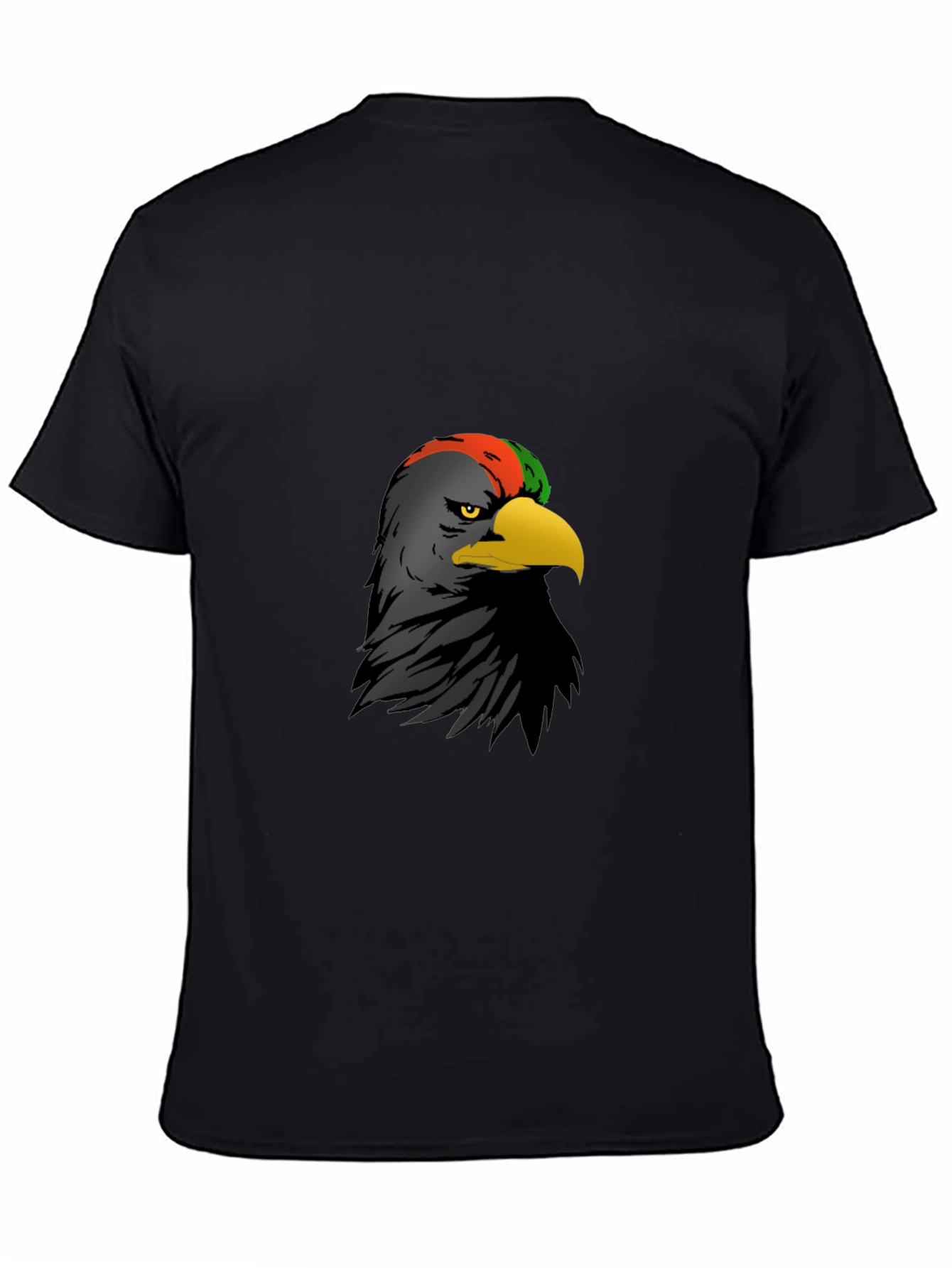 Black Tee with Eagle Graphic
