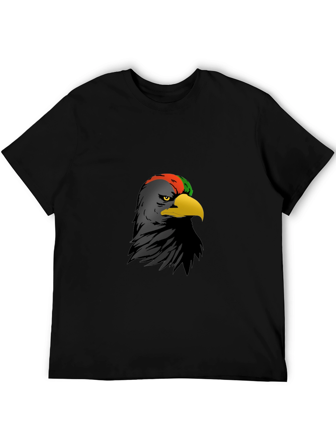 Black Tee with Eagle Graphic