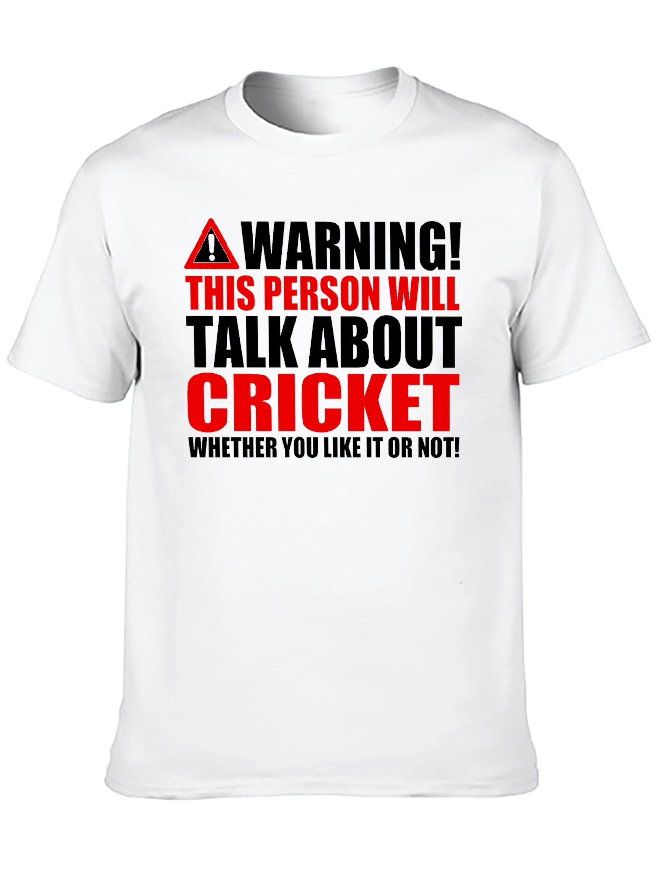 Cricket Fan Warning T-Shirt - Talk About Cricket