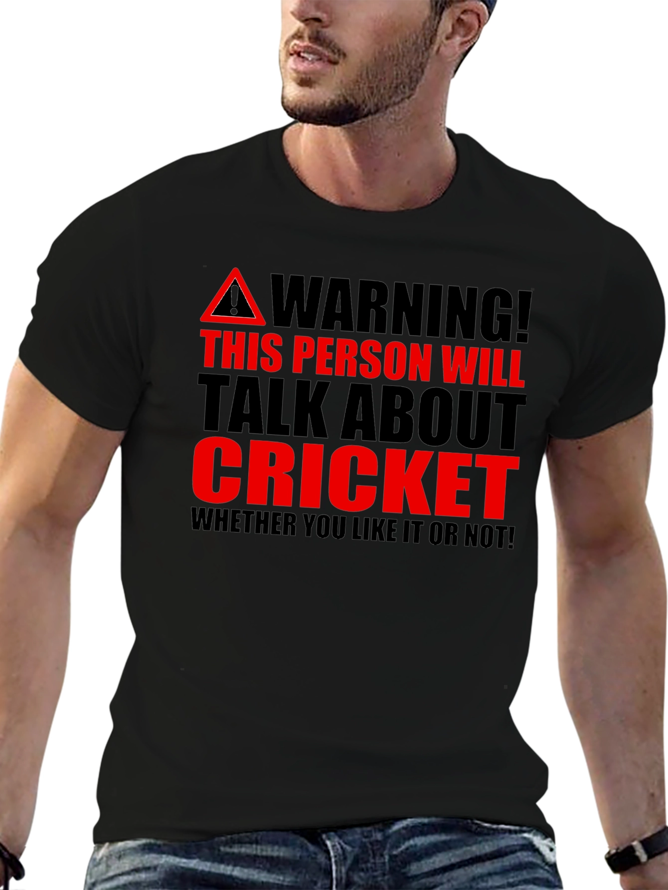 Cricket Fan Warning T-Shirt - Talk About Cricket
