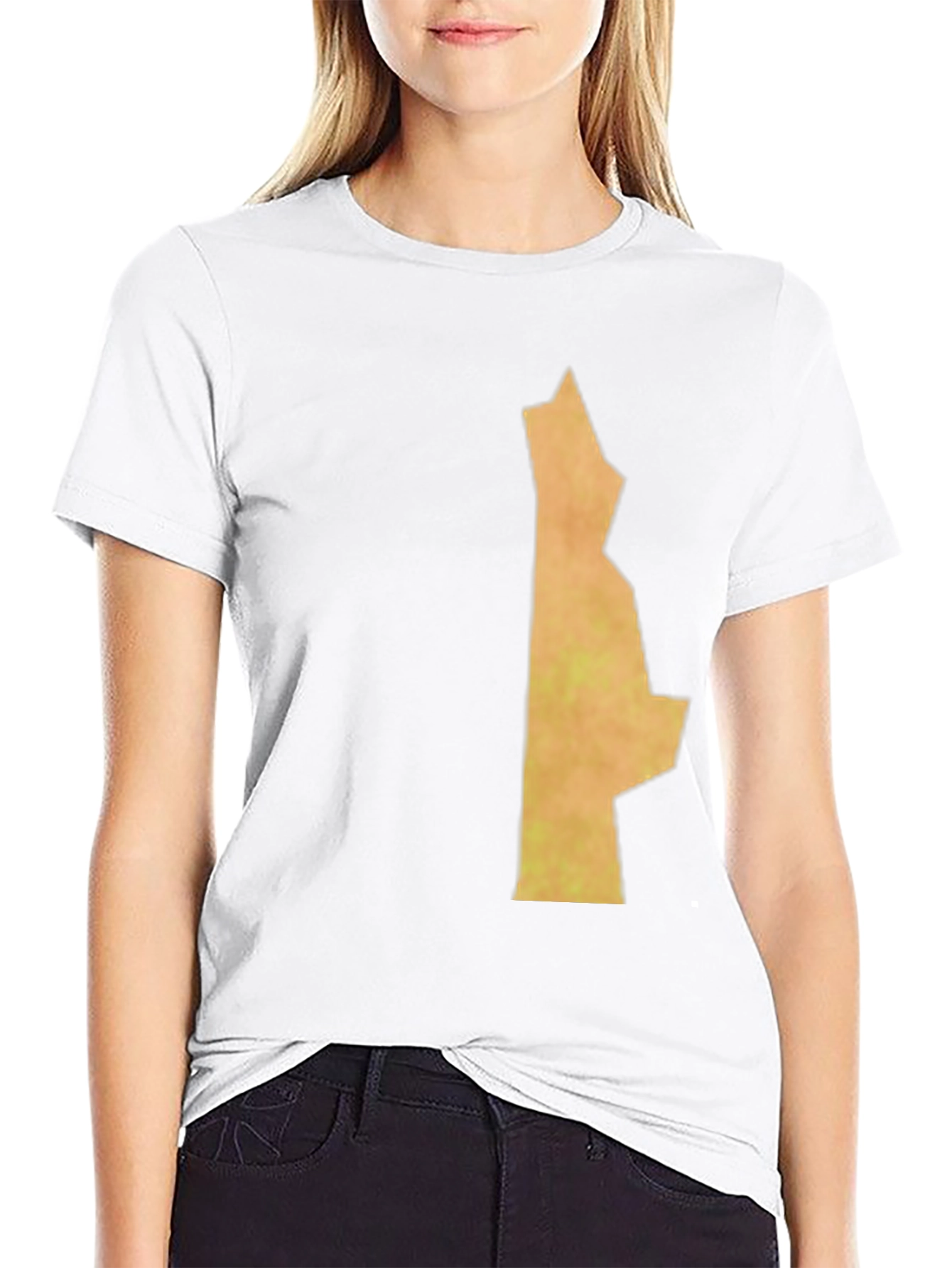 Unique State Outline Graphic Black T-Shirt