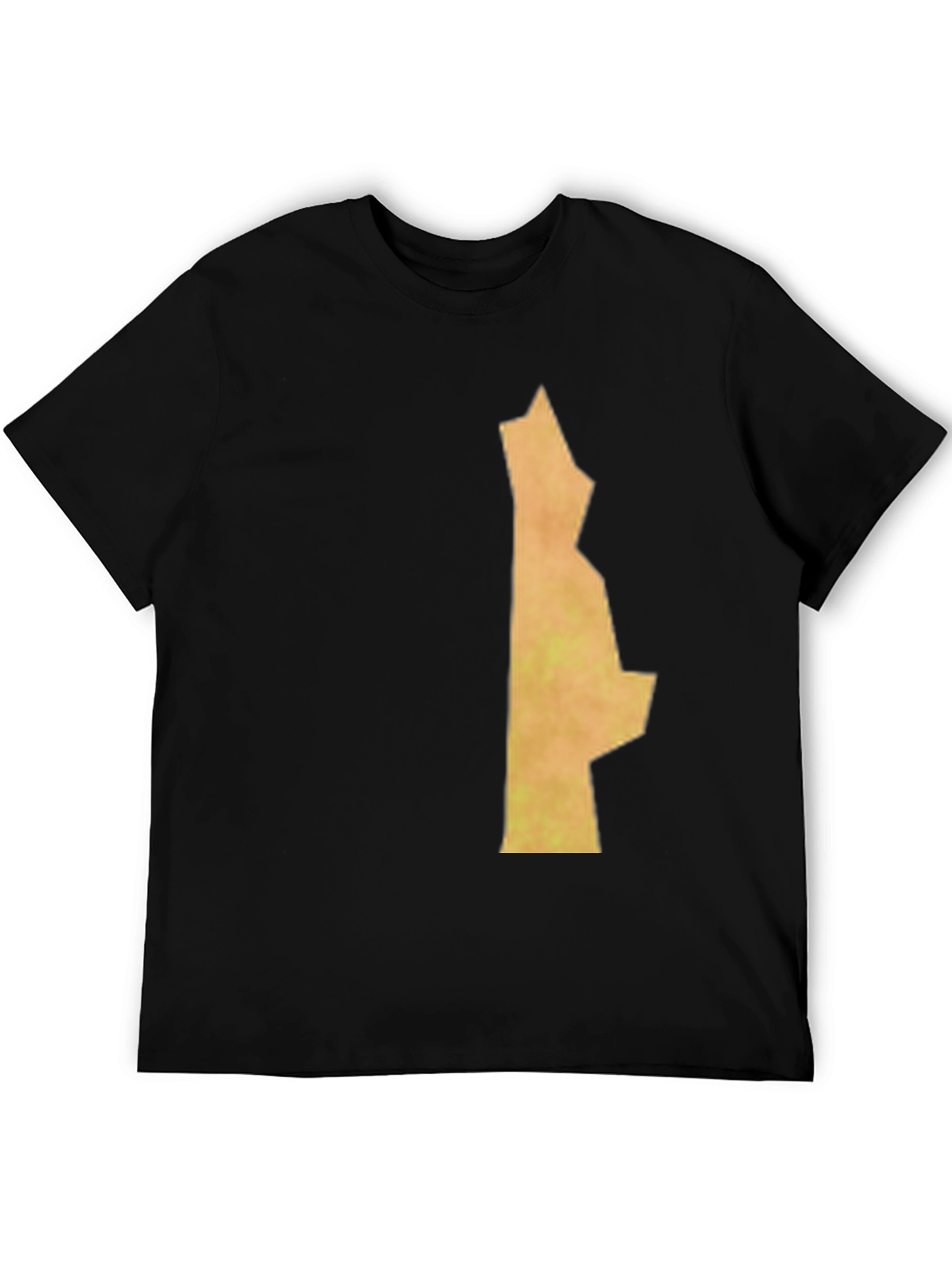 Unique State Outline Graphic Black T-Shirt