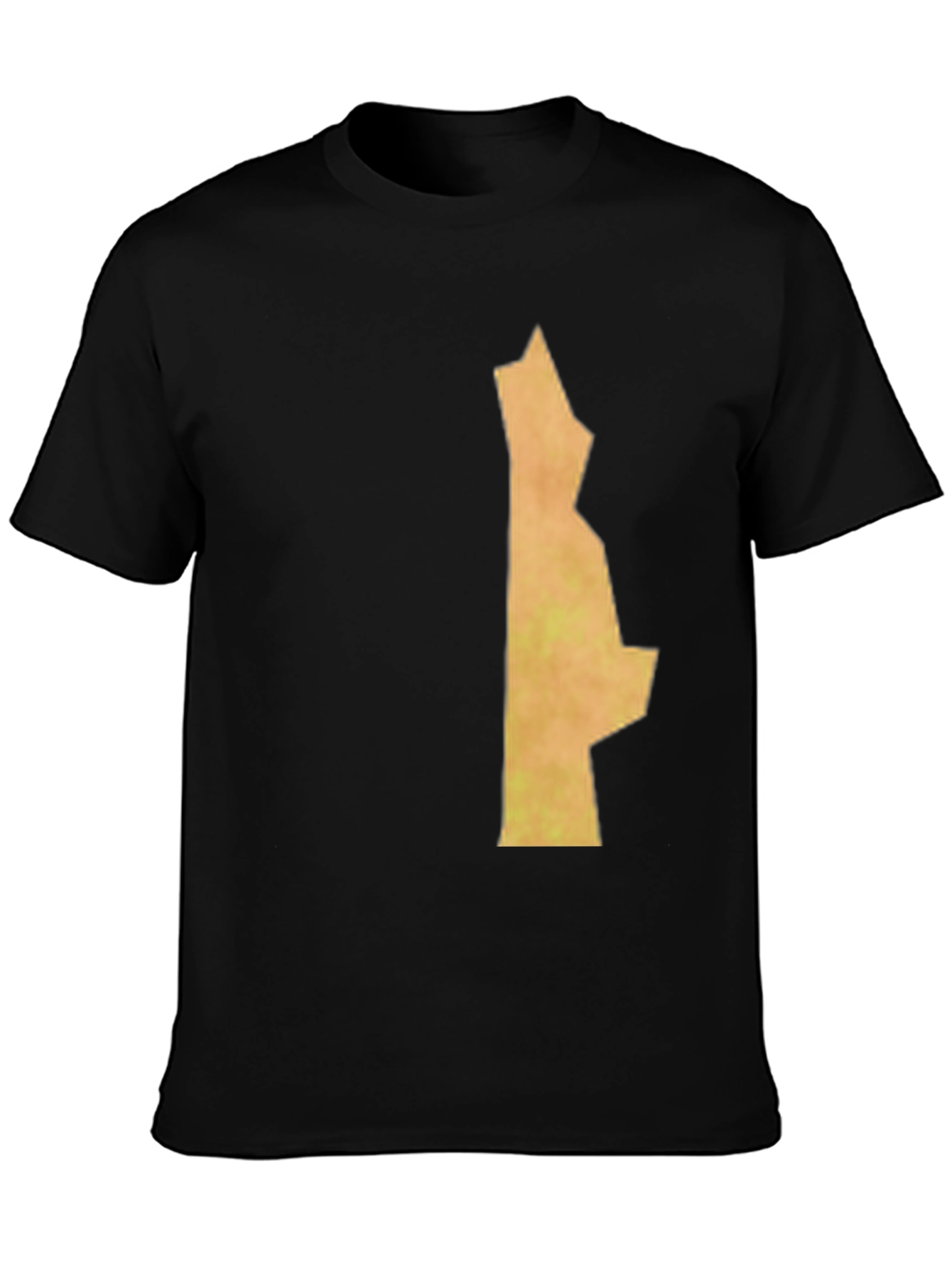 Unique State Outline Graphic Black T-Shirt