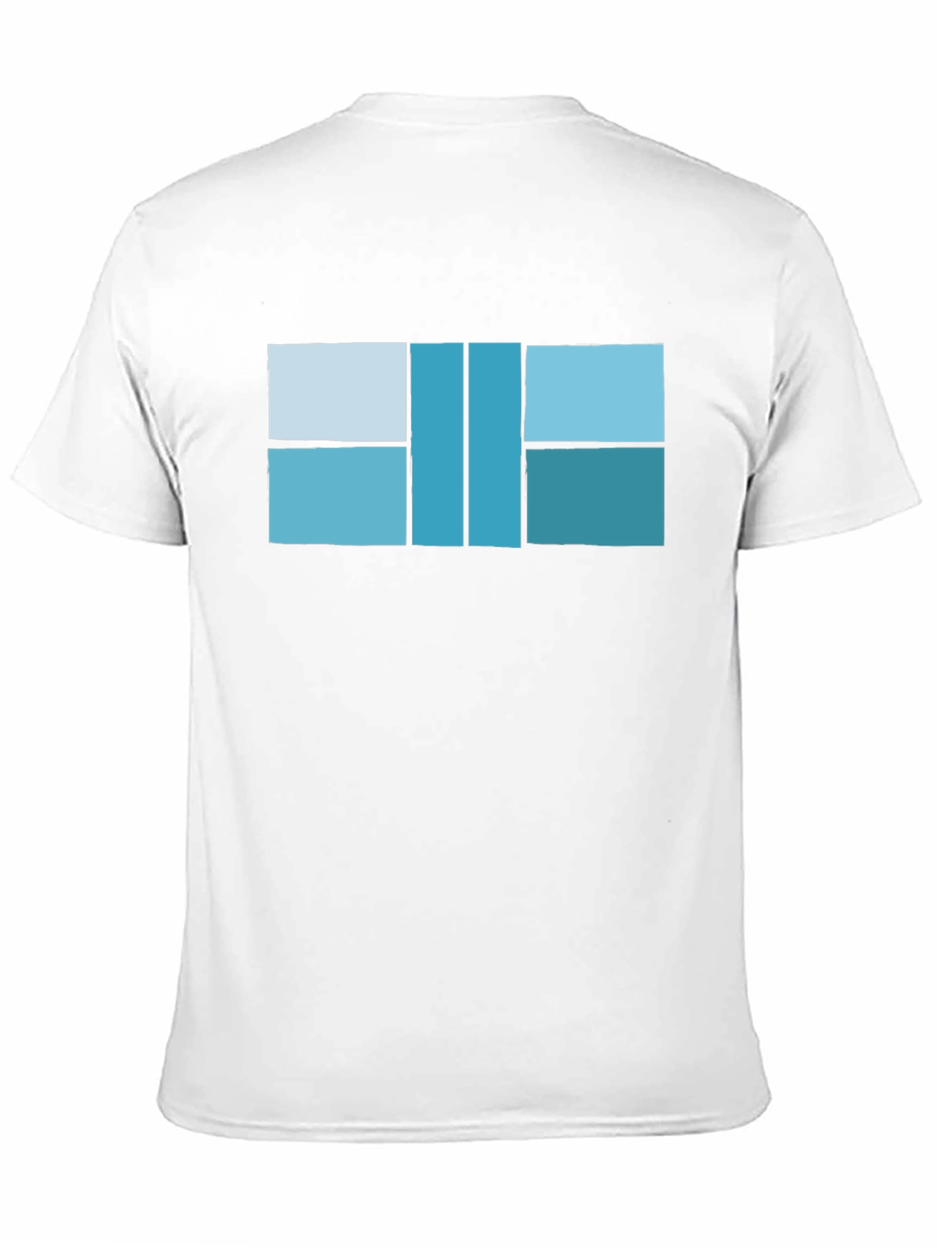 Modern Geometric Design T-Shirt - Black