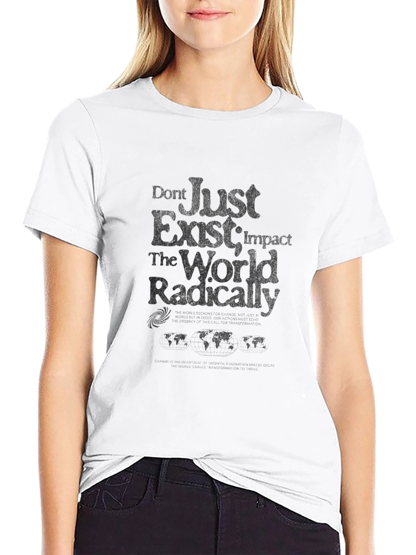Inspirational Graphic T-Shirt - Impact the World