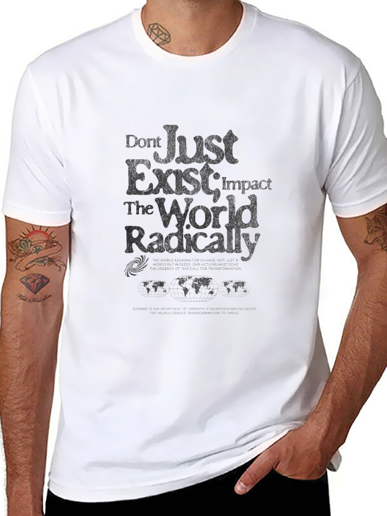 Inspirational Graphic T-Shirt - Impact the World