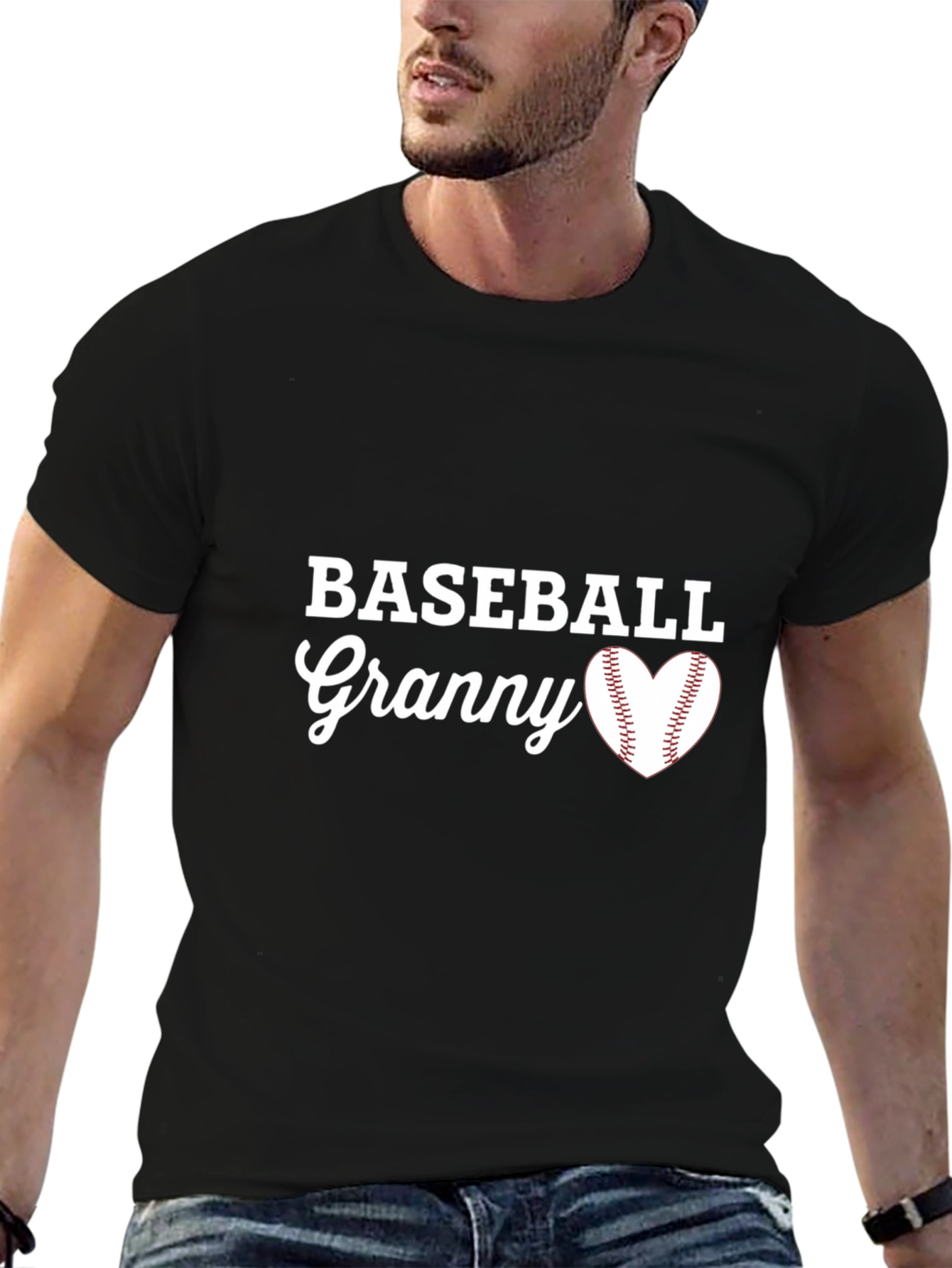 Baseball Granny T-Shirt - Baseball Heart