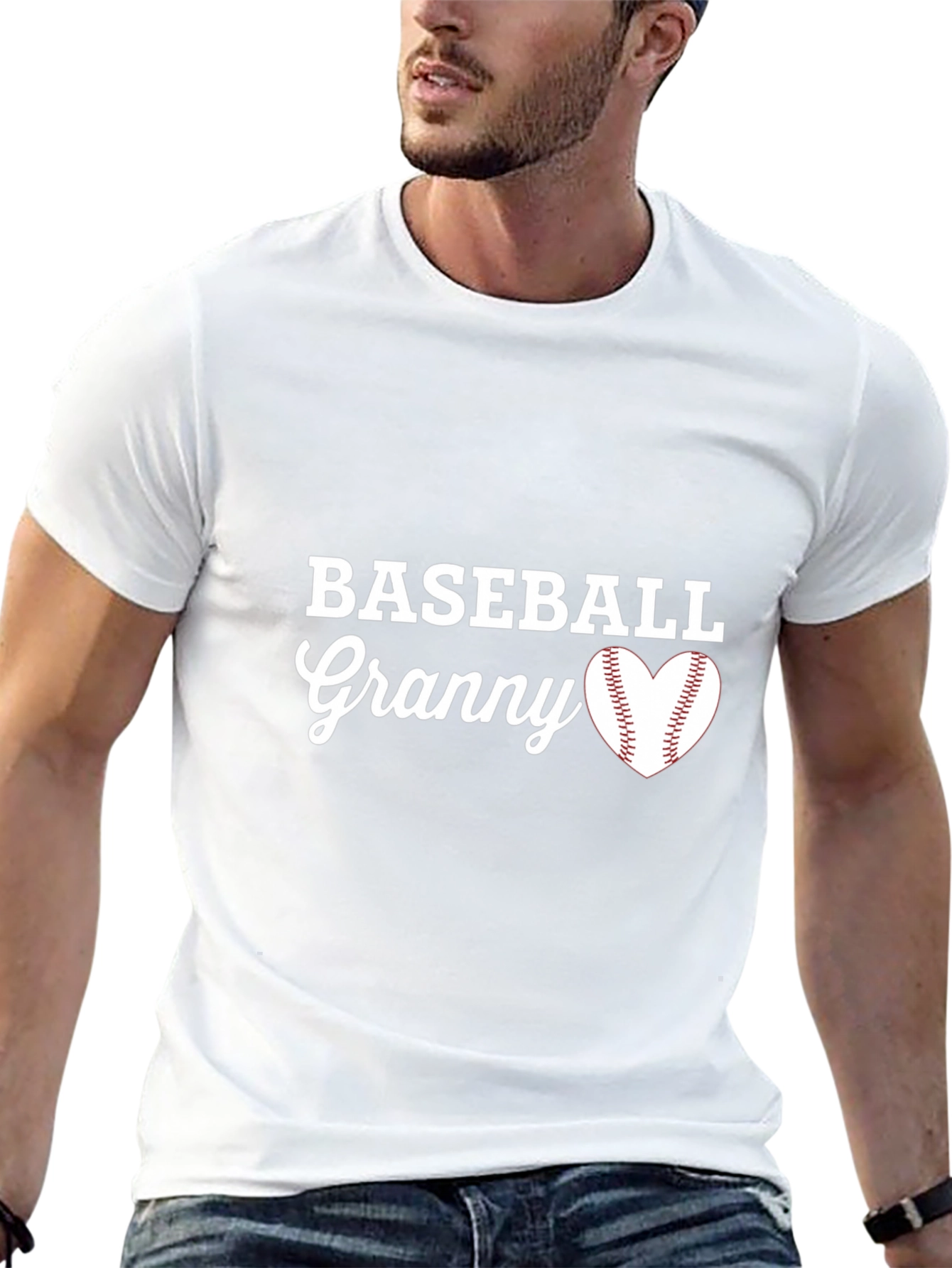 Baseball Granny T-Shirt - Baseball Heart