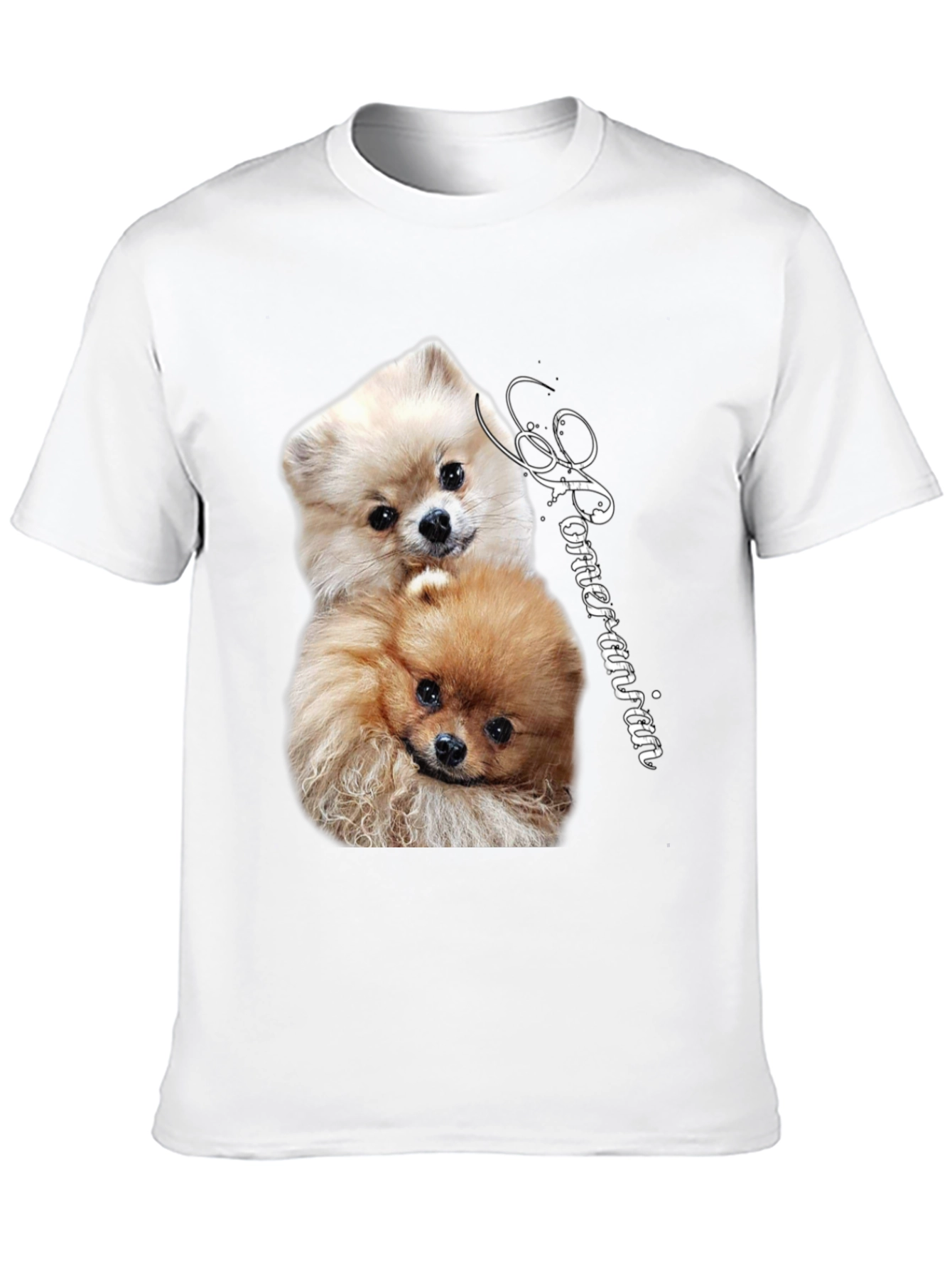 Pomeranian Dog Graphic Tee - Unisex Cotton T-Shirt