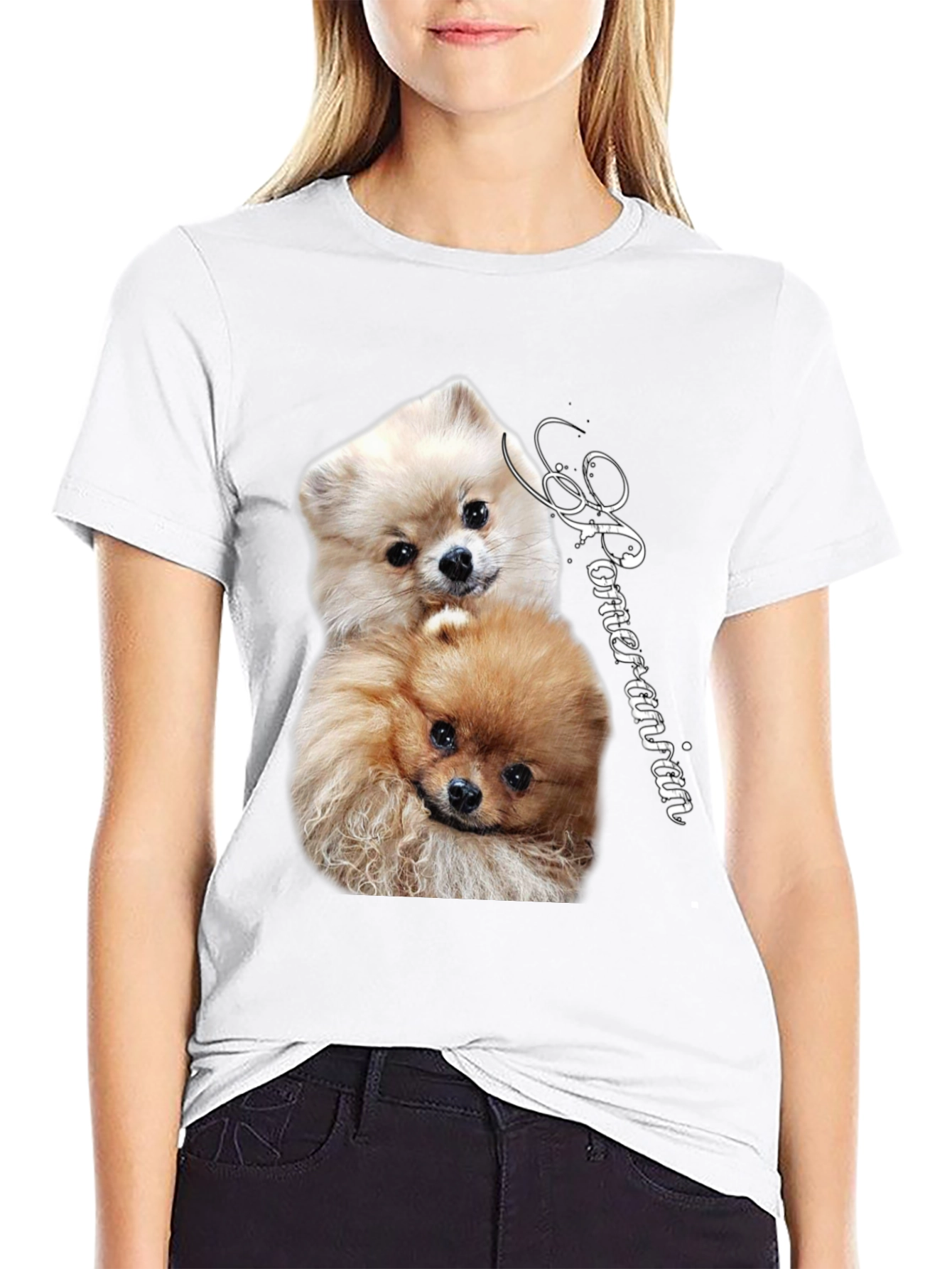 Pomeranian Dog Graphic Tee - Unisex Cotton T-Shirt