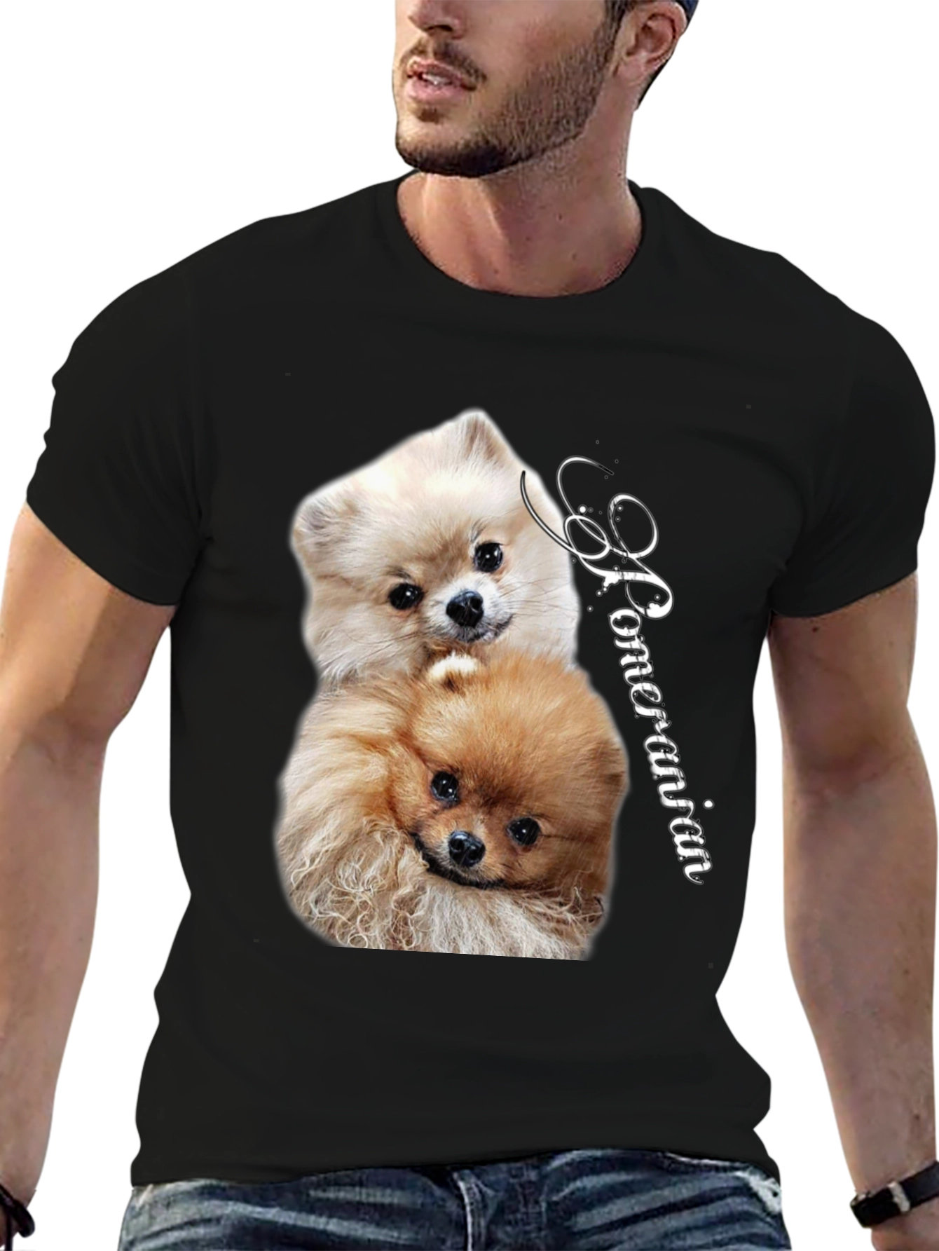 Pomeranian Dog Graphic Tee - Unisex Cotton T-Shirt