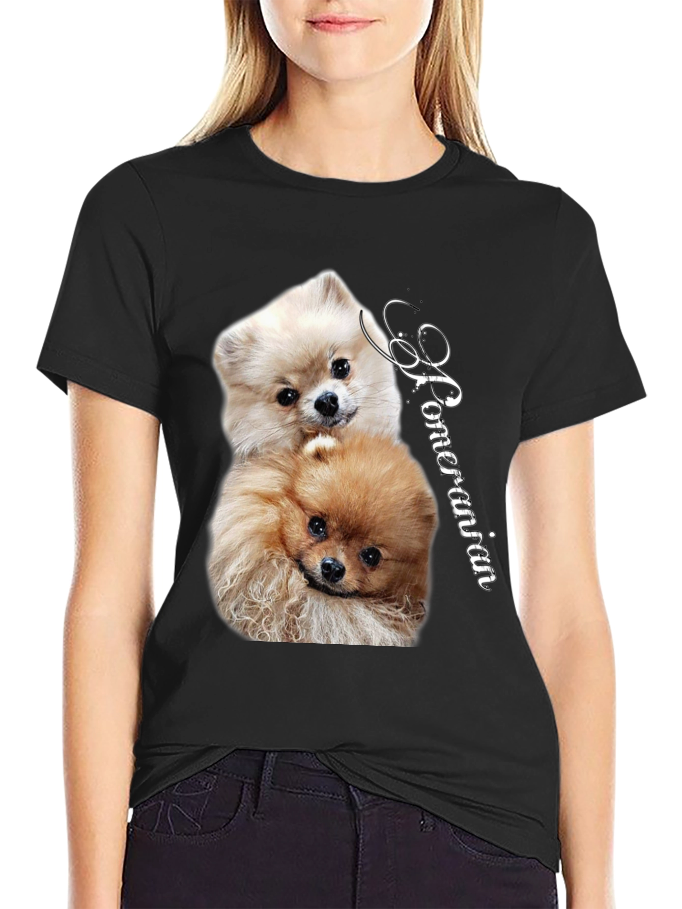 Pomeranian Dog Graphic Tee - Unisex Cotton T-Shirt