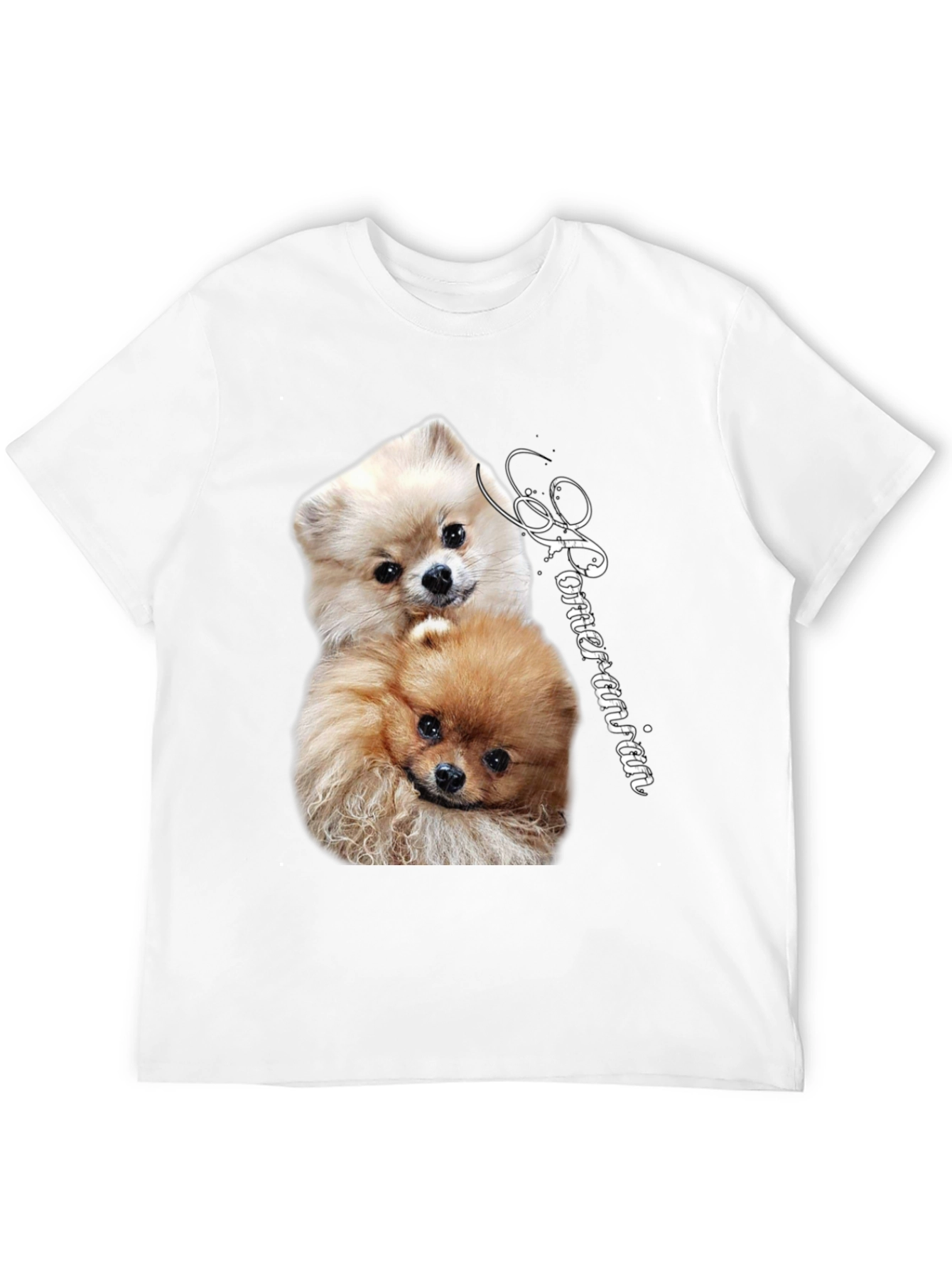 Pomeranian Dog Graphic Tee - Unisex Cotton T-Shirt