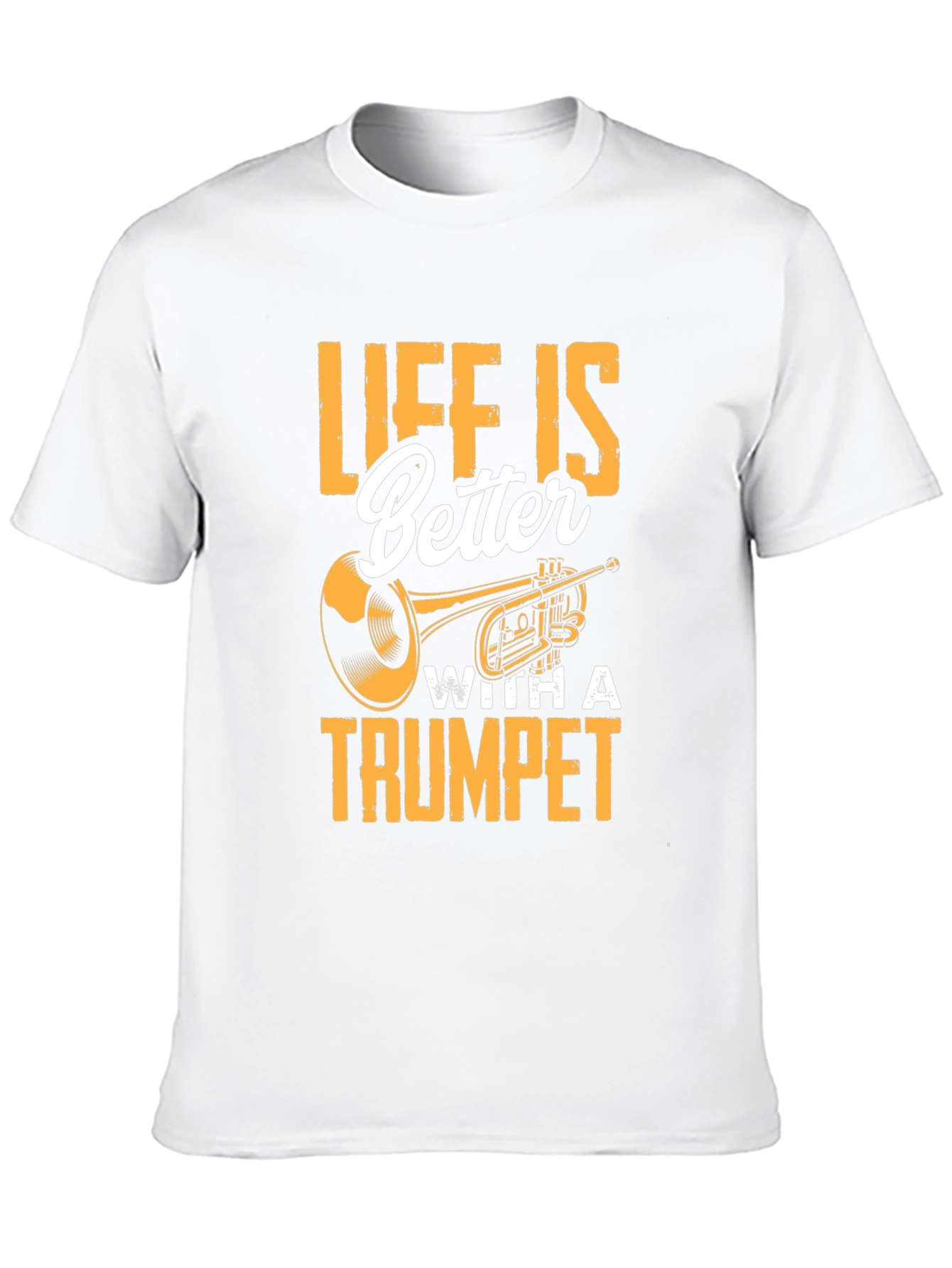 Life Is Better With A Trumpet Black T-Shirt