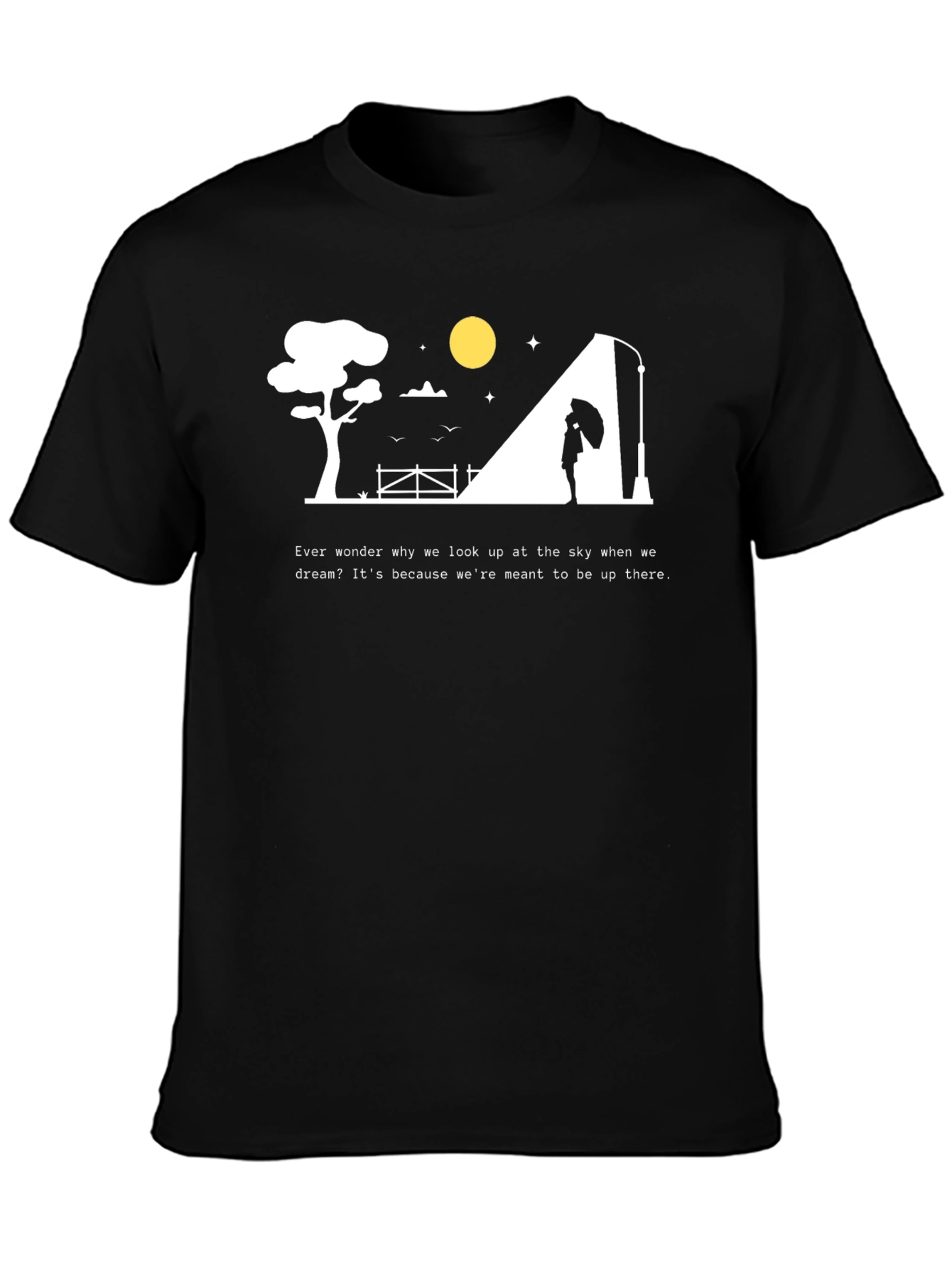 Dreamers Sky Black T-Shirt