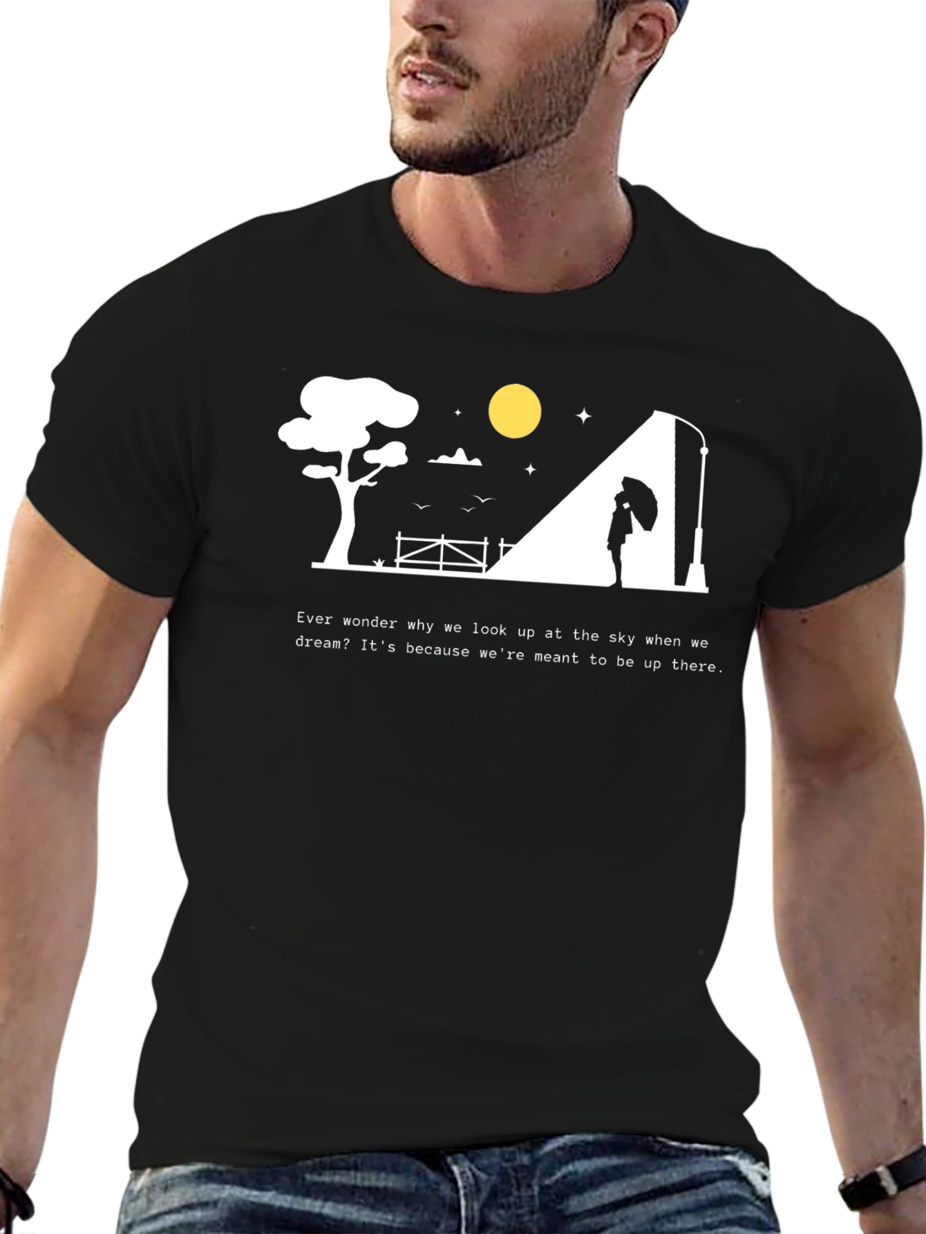 Dreamers Sky Black T-Shirt