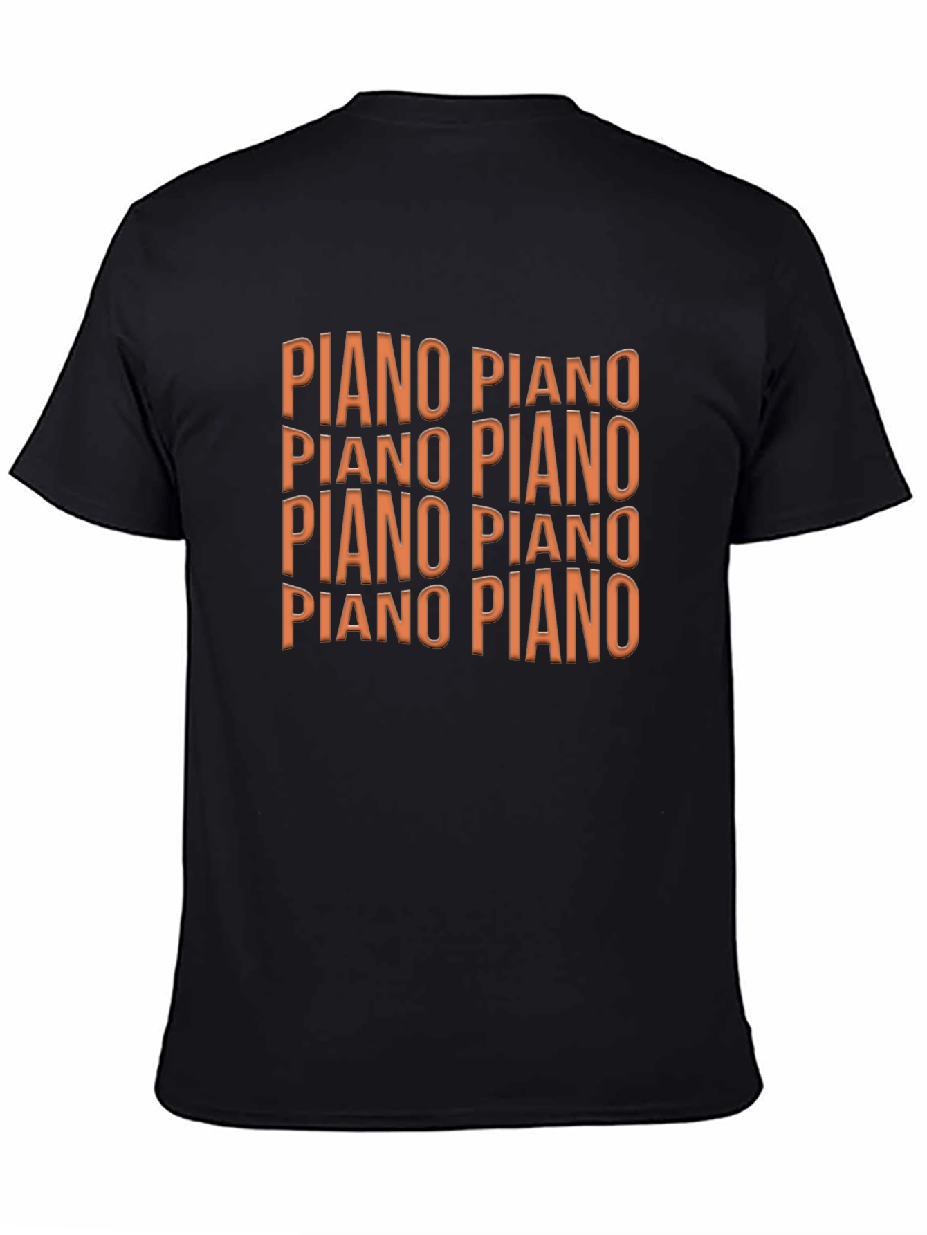 Piano Graphic Black T-Shirt