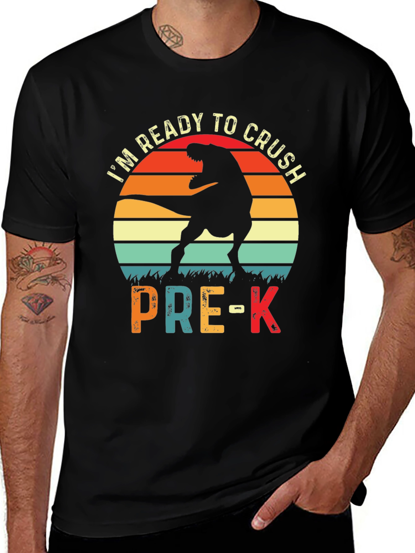 Ready to Crush Pre-K Dinosaur T-Shirt