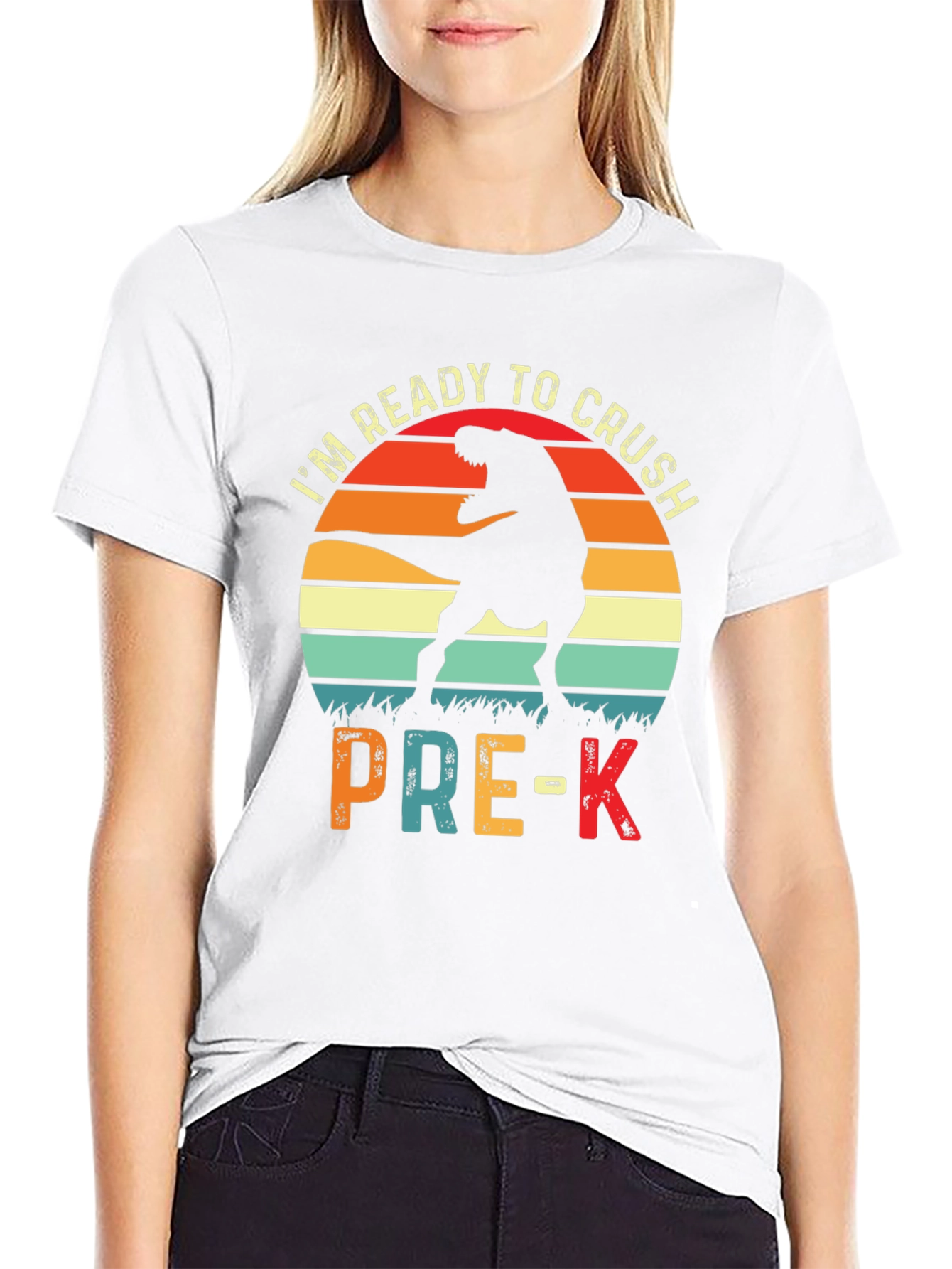 Ready to Crush Pre-K Dinosaur T-Shirt