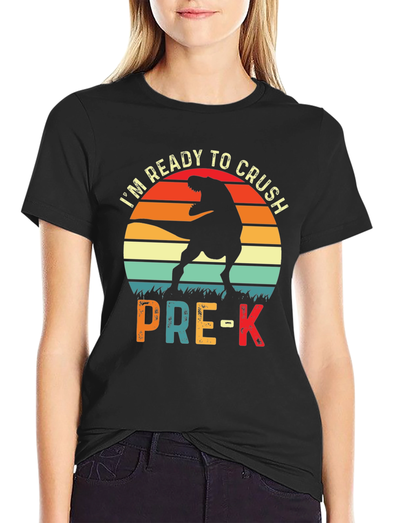 Ready to Crush Pre-K Dinosaur T-Shirt