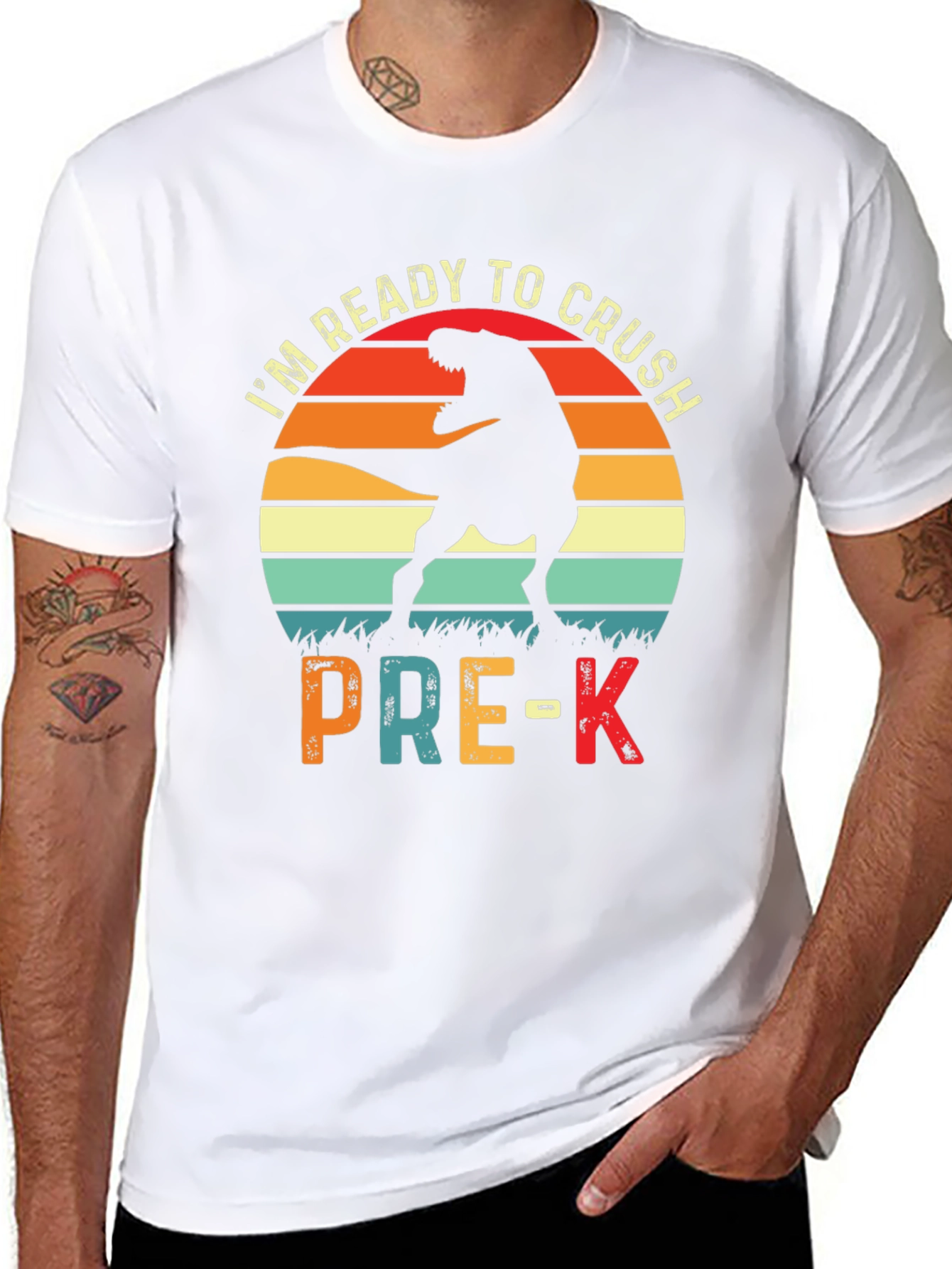 Ready to Crush Pre-K Dinosaur T-Shirt