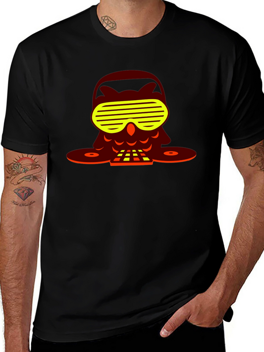 DJ Owl T-Shirt - Unique Graphic Tee