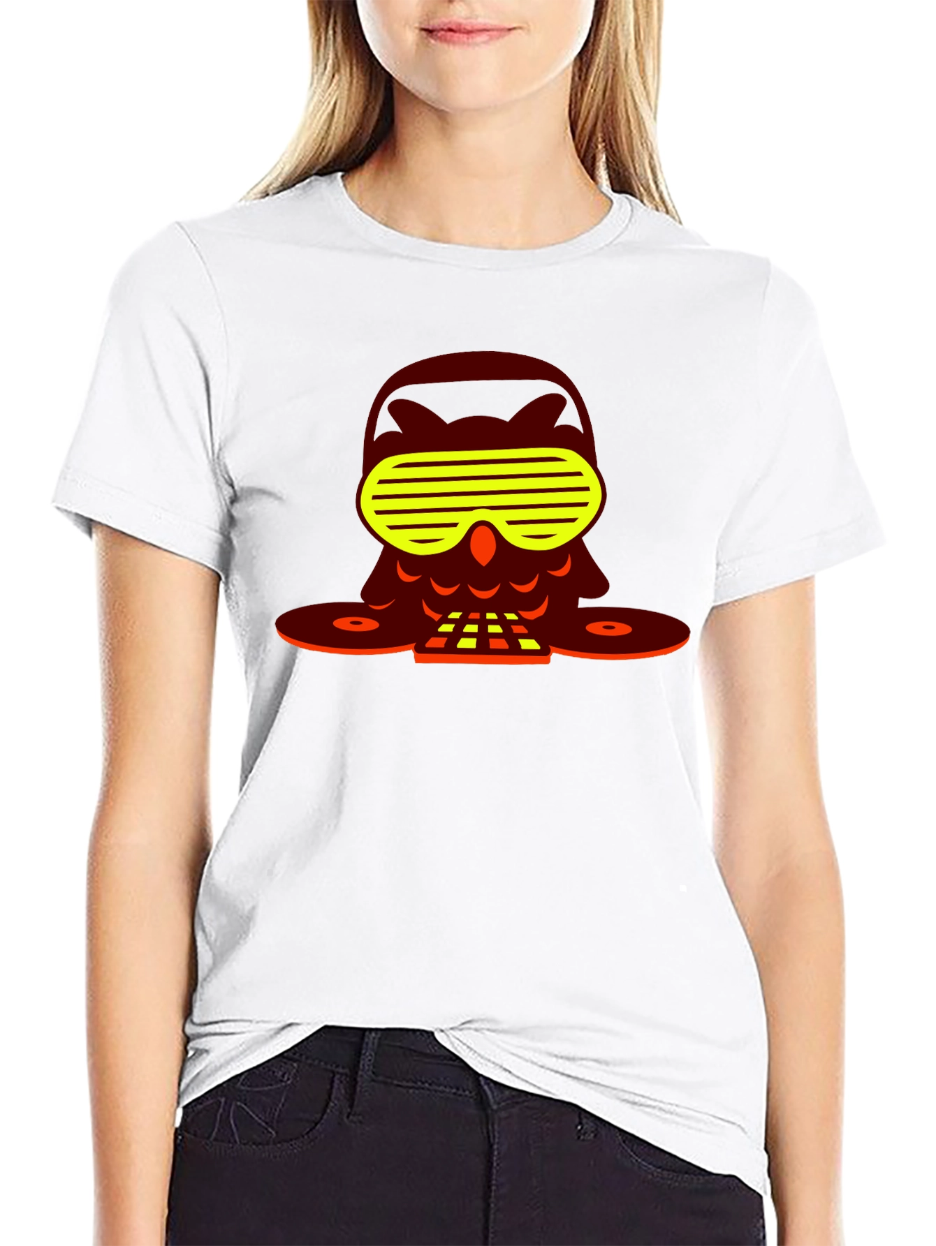 DJ Owl T-Shirt - Unique Graphic Tee