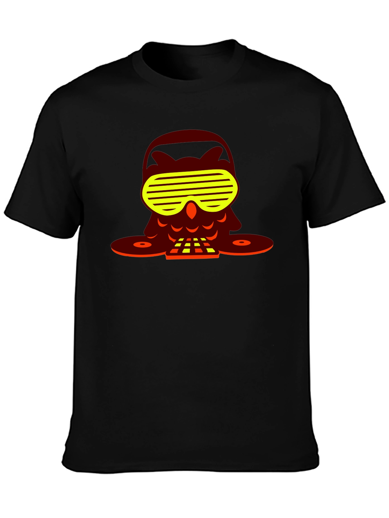 DJ Owl T-Shirt - Unique Graphic Tee