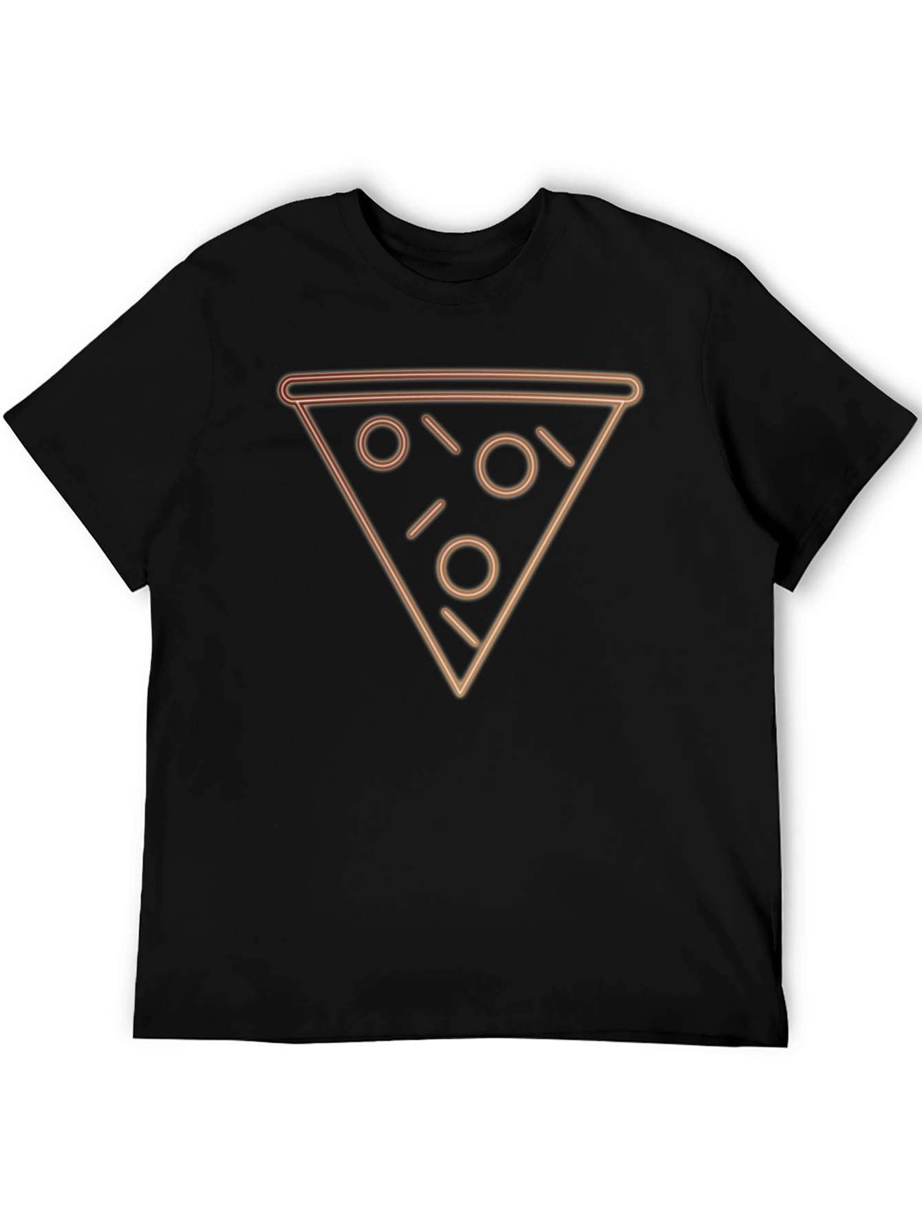 Neon Pizza Slice Graphic Tee - Trendy Casual Wear