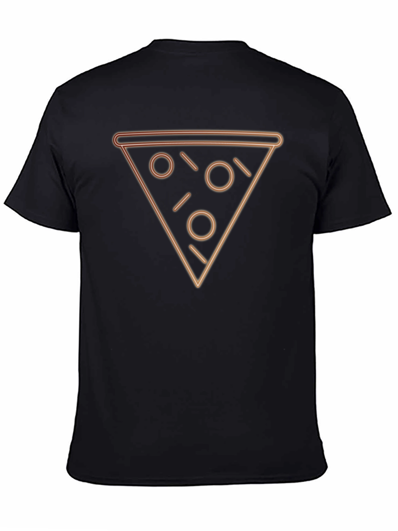 Neon Pizza Slice Graphic Tee - Trendy Casual Wear