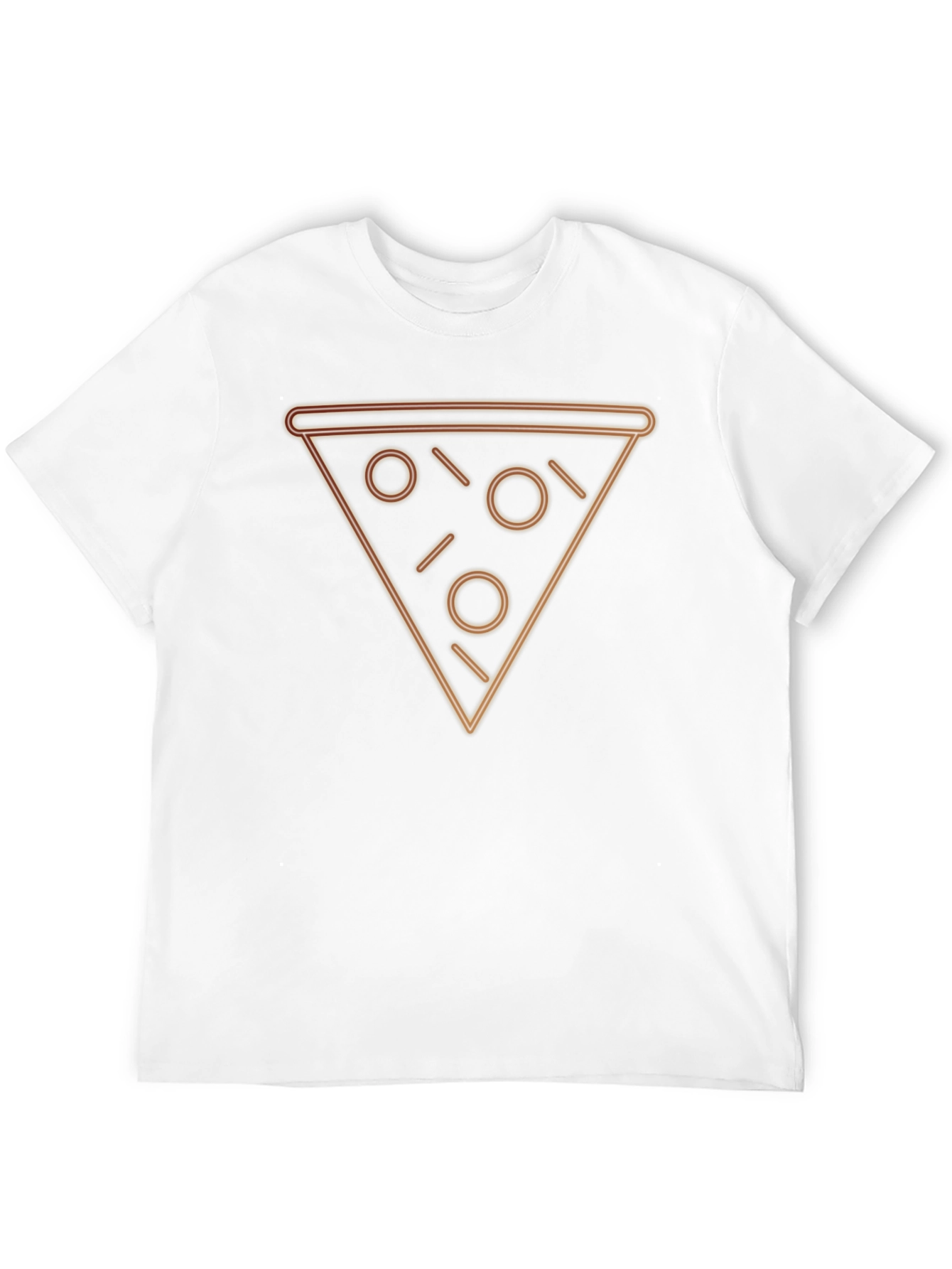 Neon Pizza Slice Graphic Tee - Trendy Casual Wear