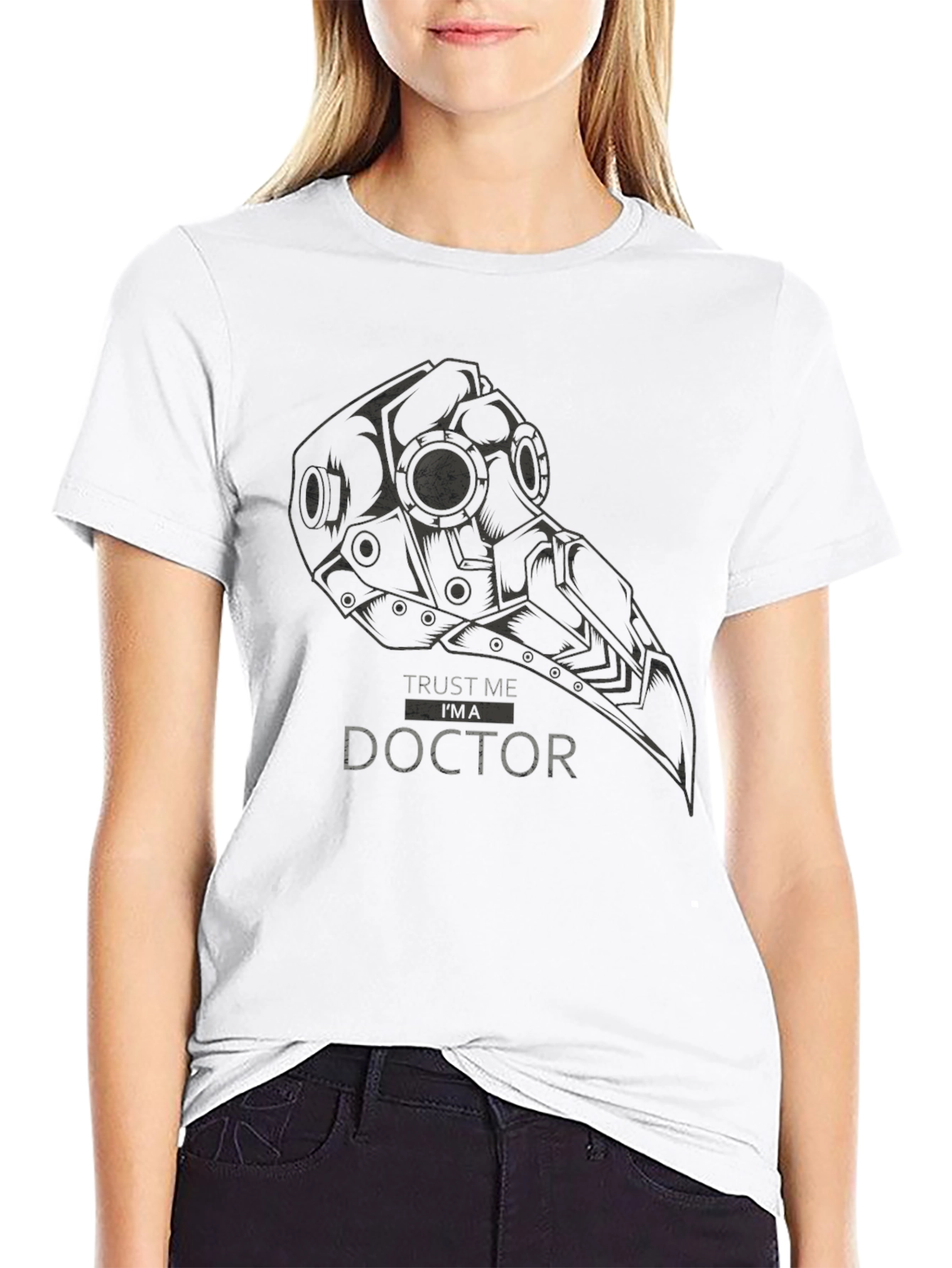 Plague Doctor Graphic Tee - Trust Me