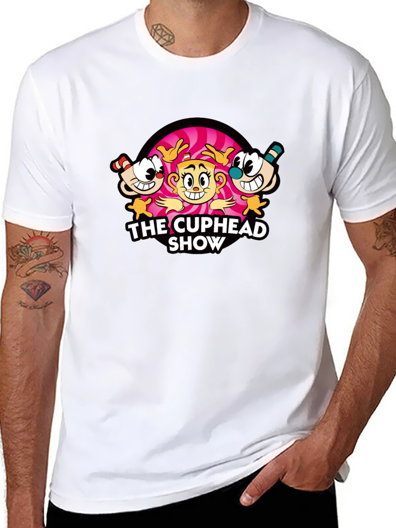 The Cuphead Show Black T-Shirt