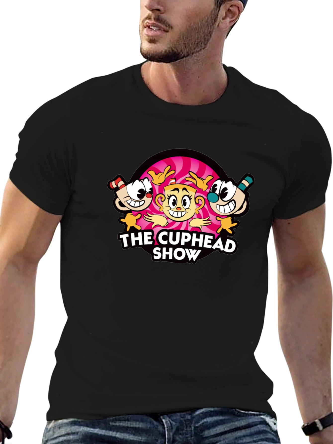 The Cuphead Show Black T-Shirt