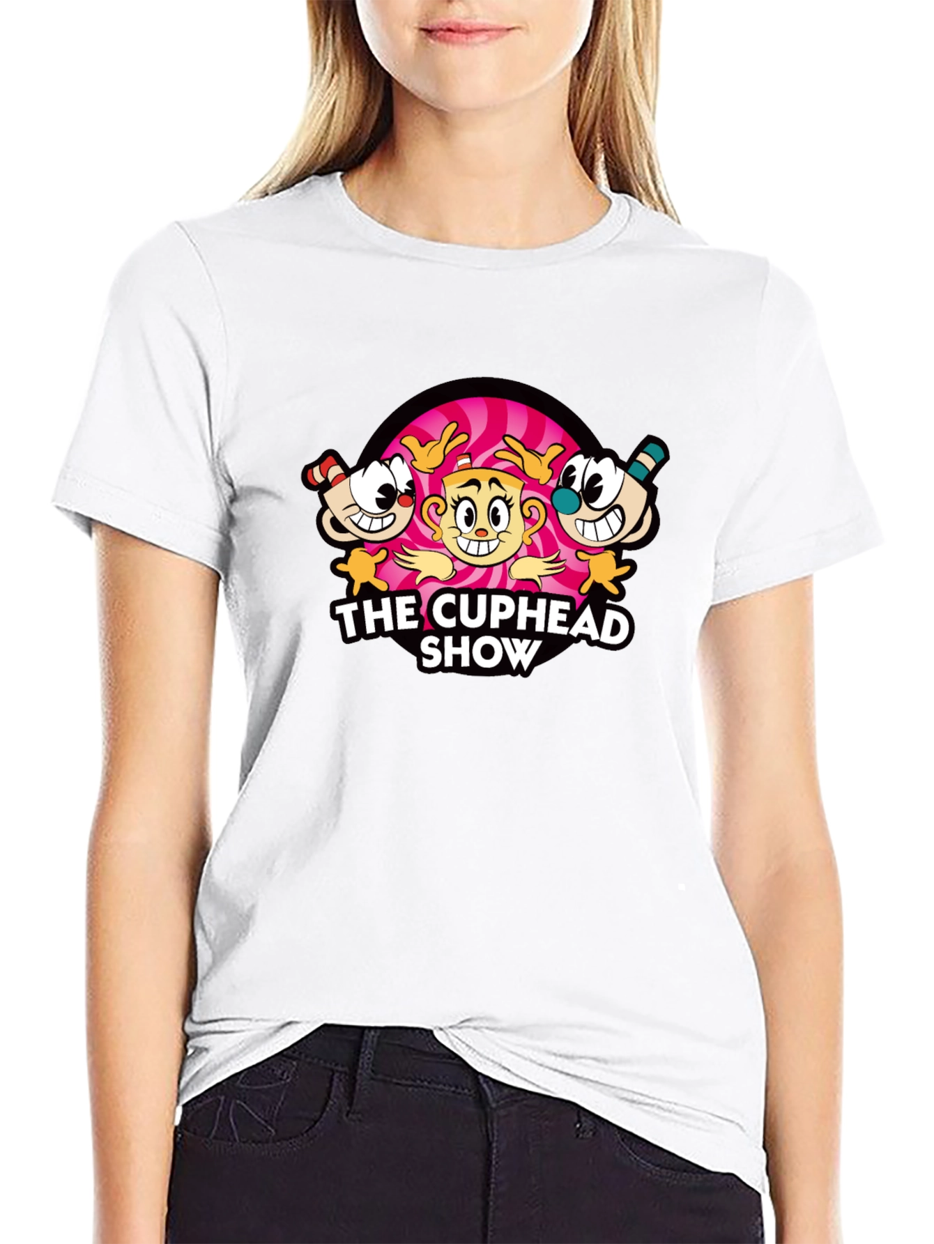 The Cuphead Show Black T-Shirt