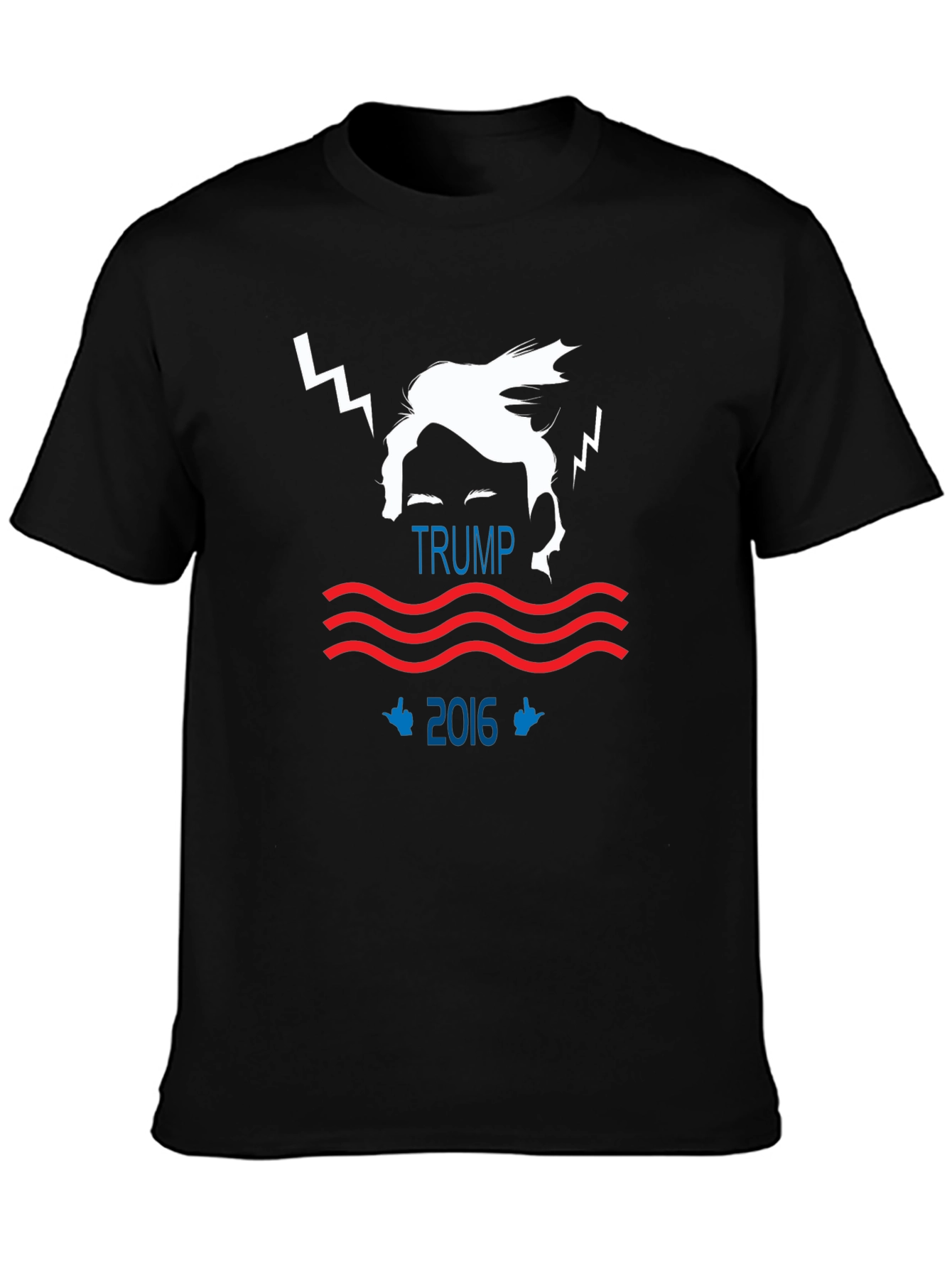 Trump 2016 Graphic Print Black T-Shirt