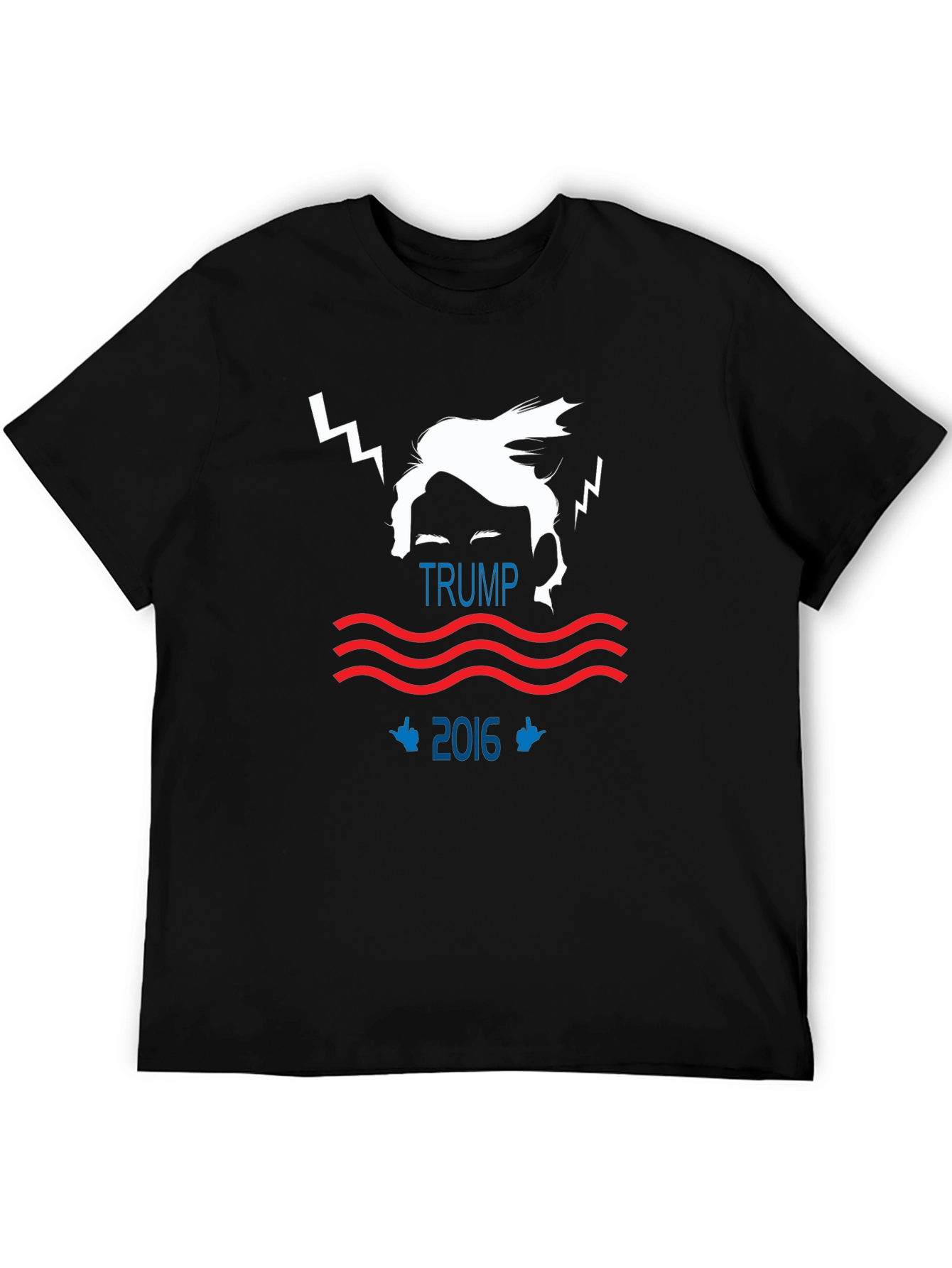 Trump 2016 Graphic Print Black T-Shirt