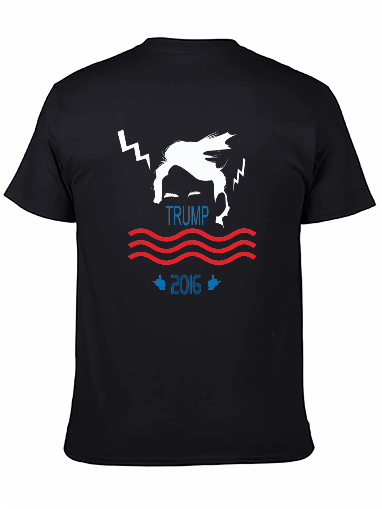 Trump 2016 Graphic Print Black T-Shirt