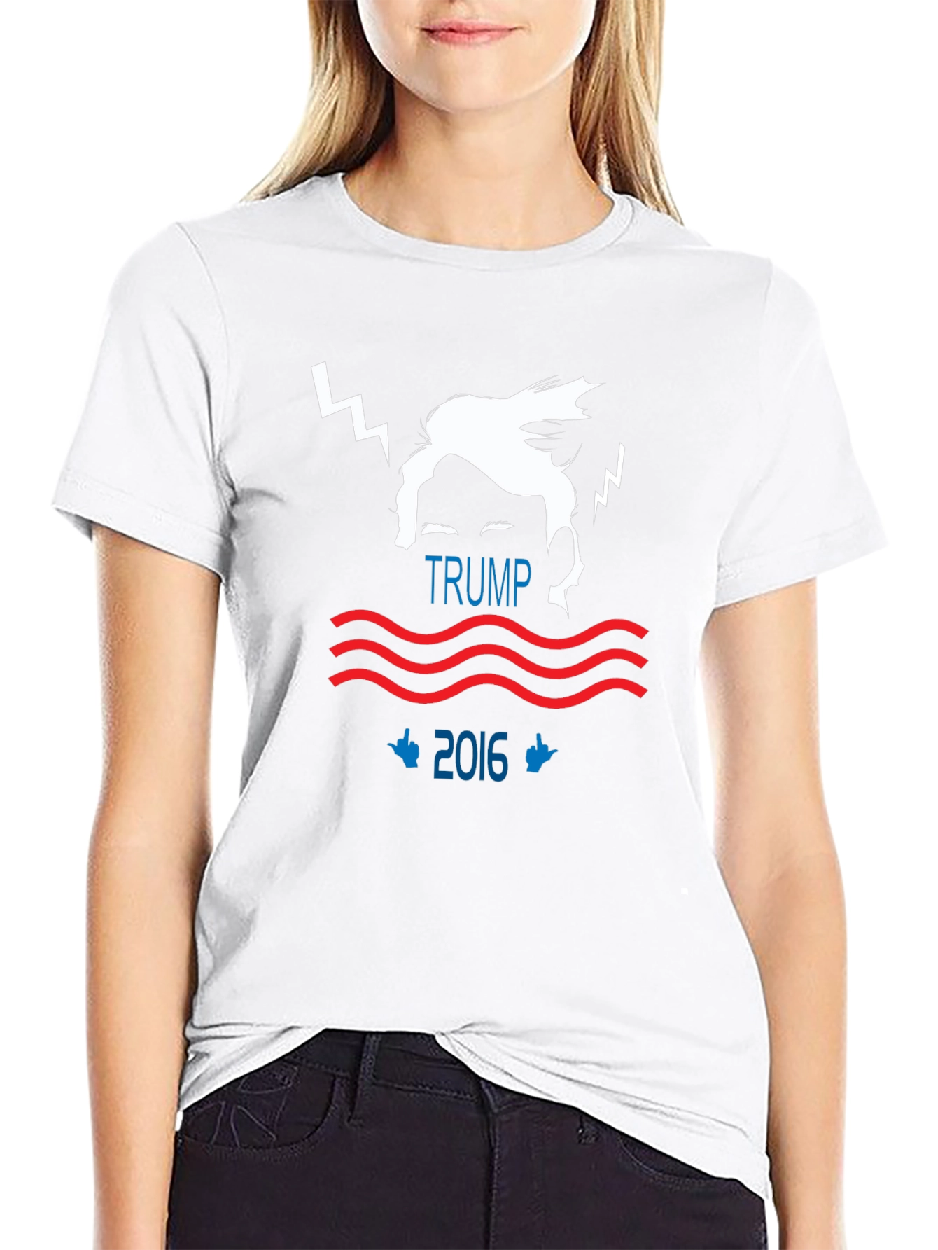 Trump 2016 Graphic Print Black T-Shirt