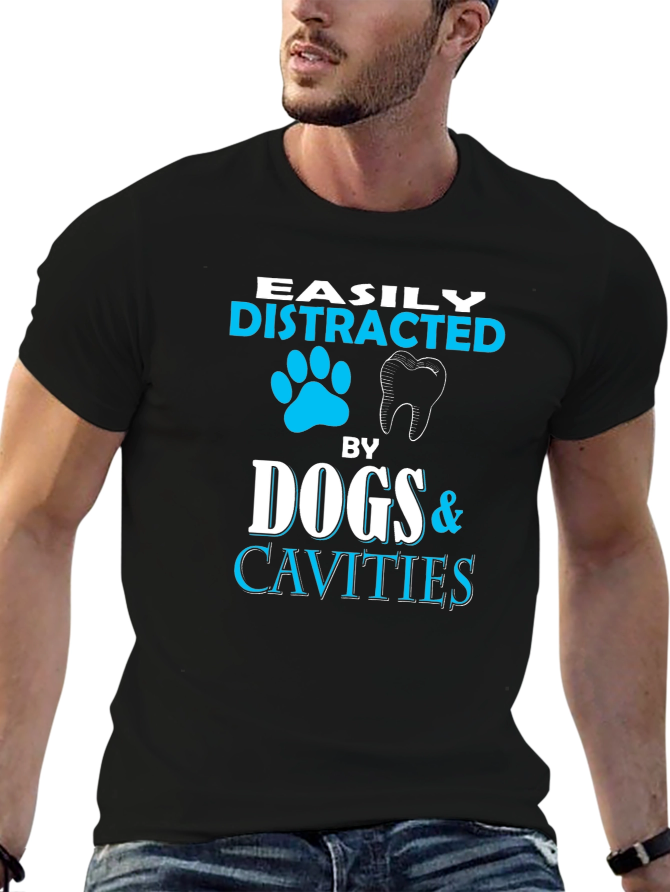 Easily Distracted By Dogs & Cavities T-Shirt